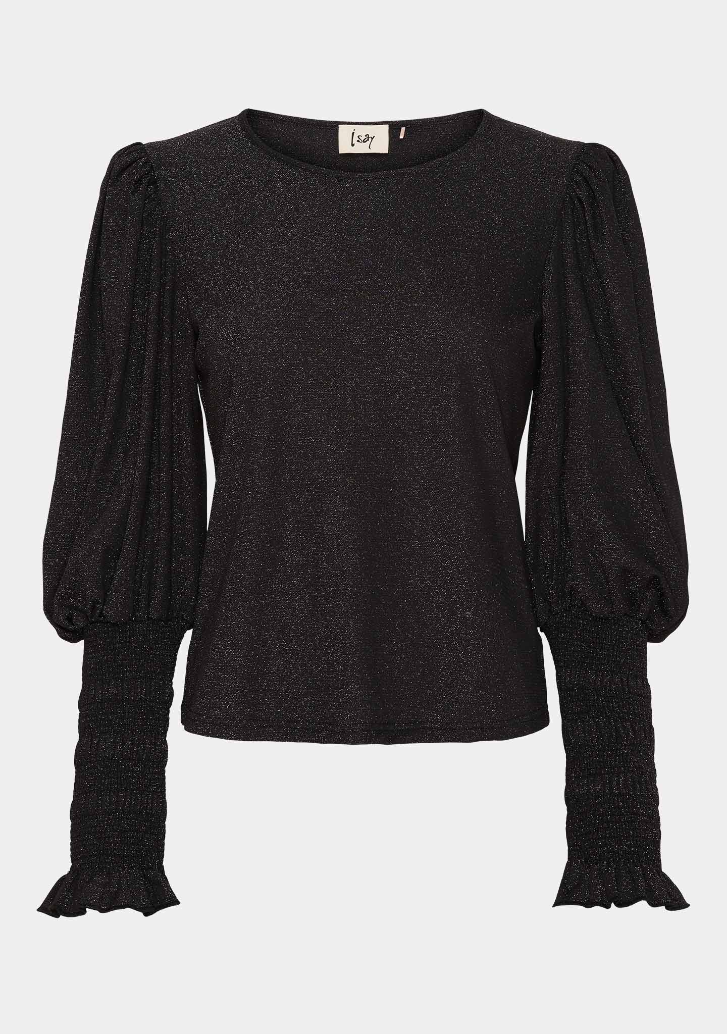 Barbel Blouse - Black w/Silver - Image 5