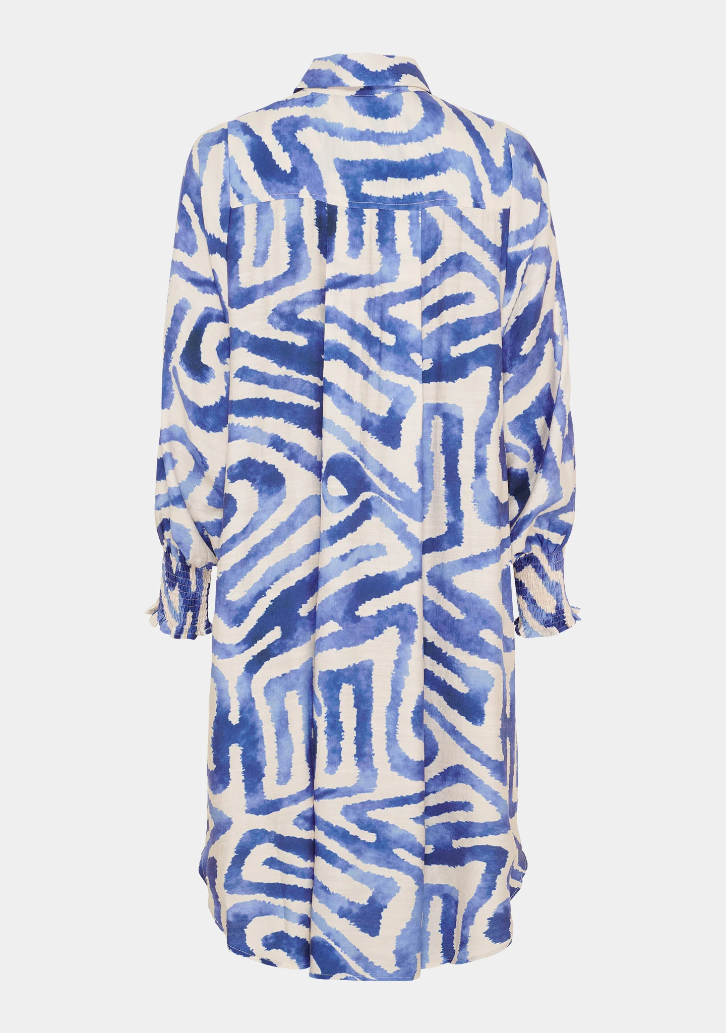 Ane Printed Dress - Blue Graphical - Image 6