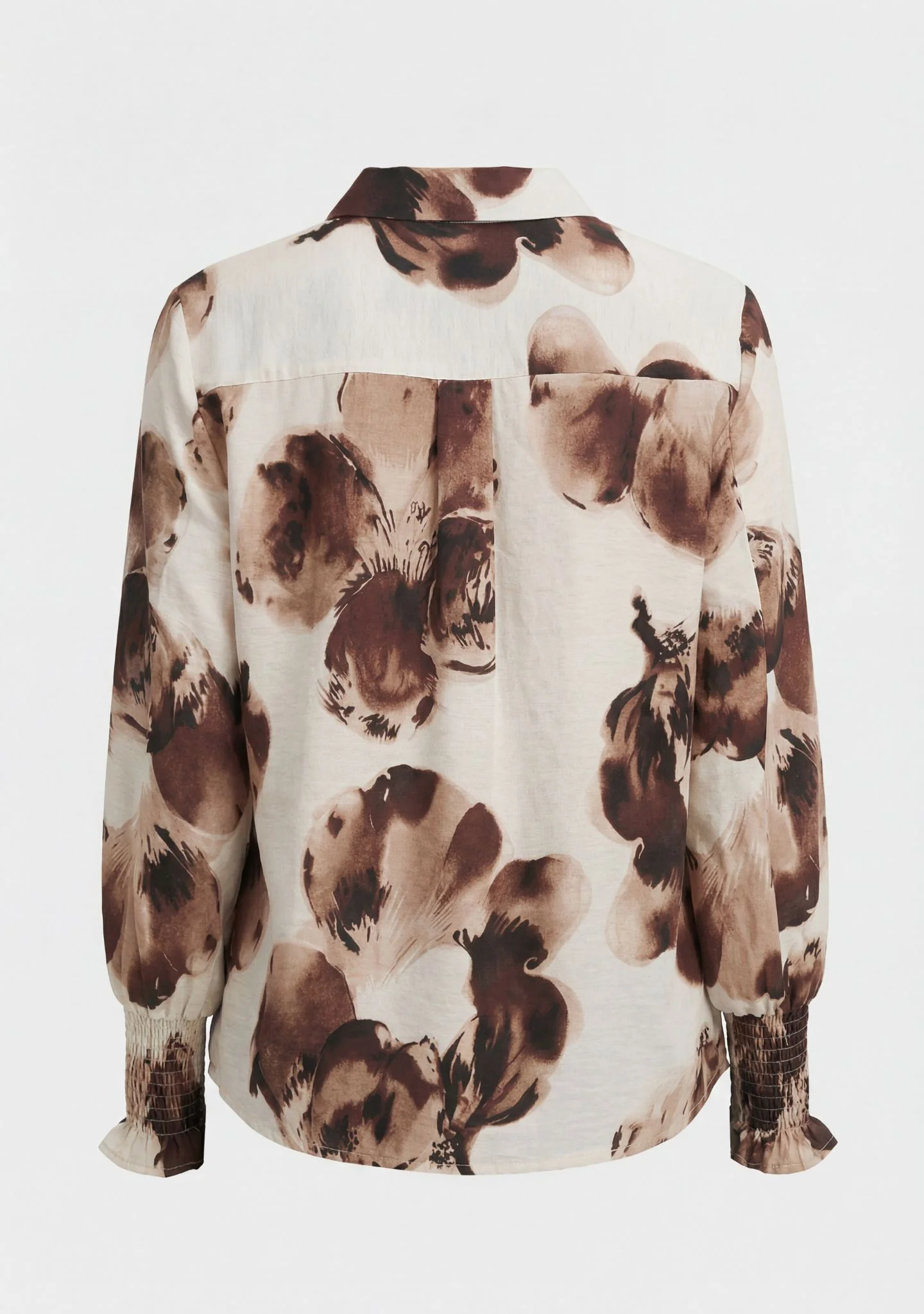Ane Smock Shirt - Aubergine Floral - Image 5