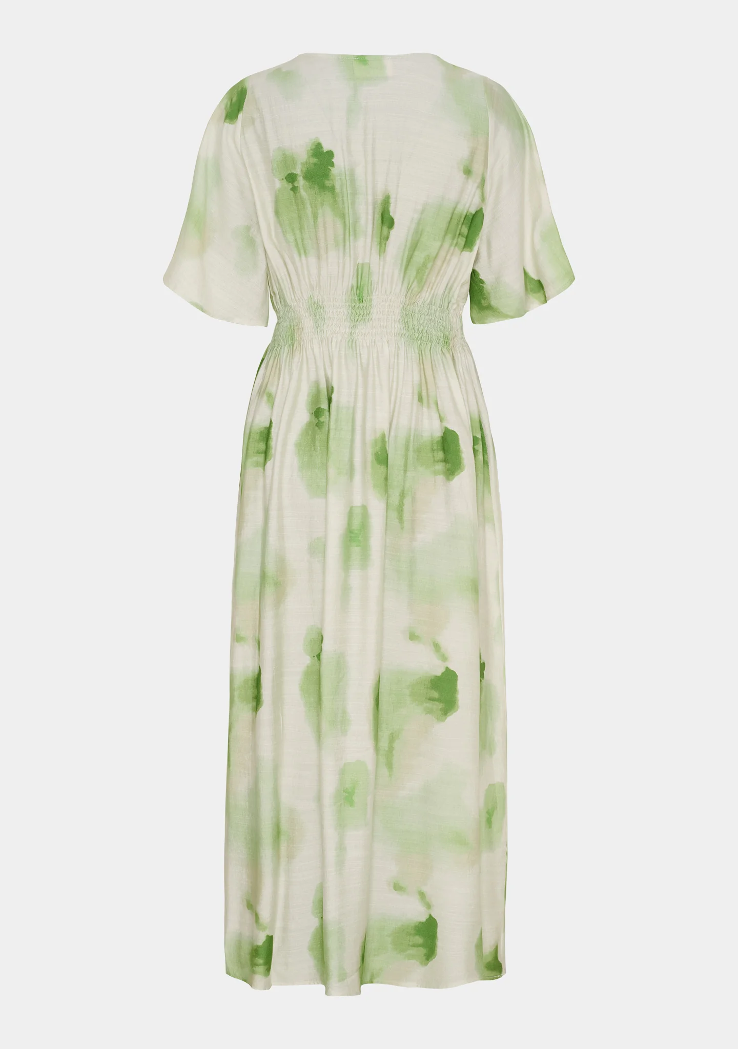 Ane Stretch Dress - Green Watercolor - Image 3
