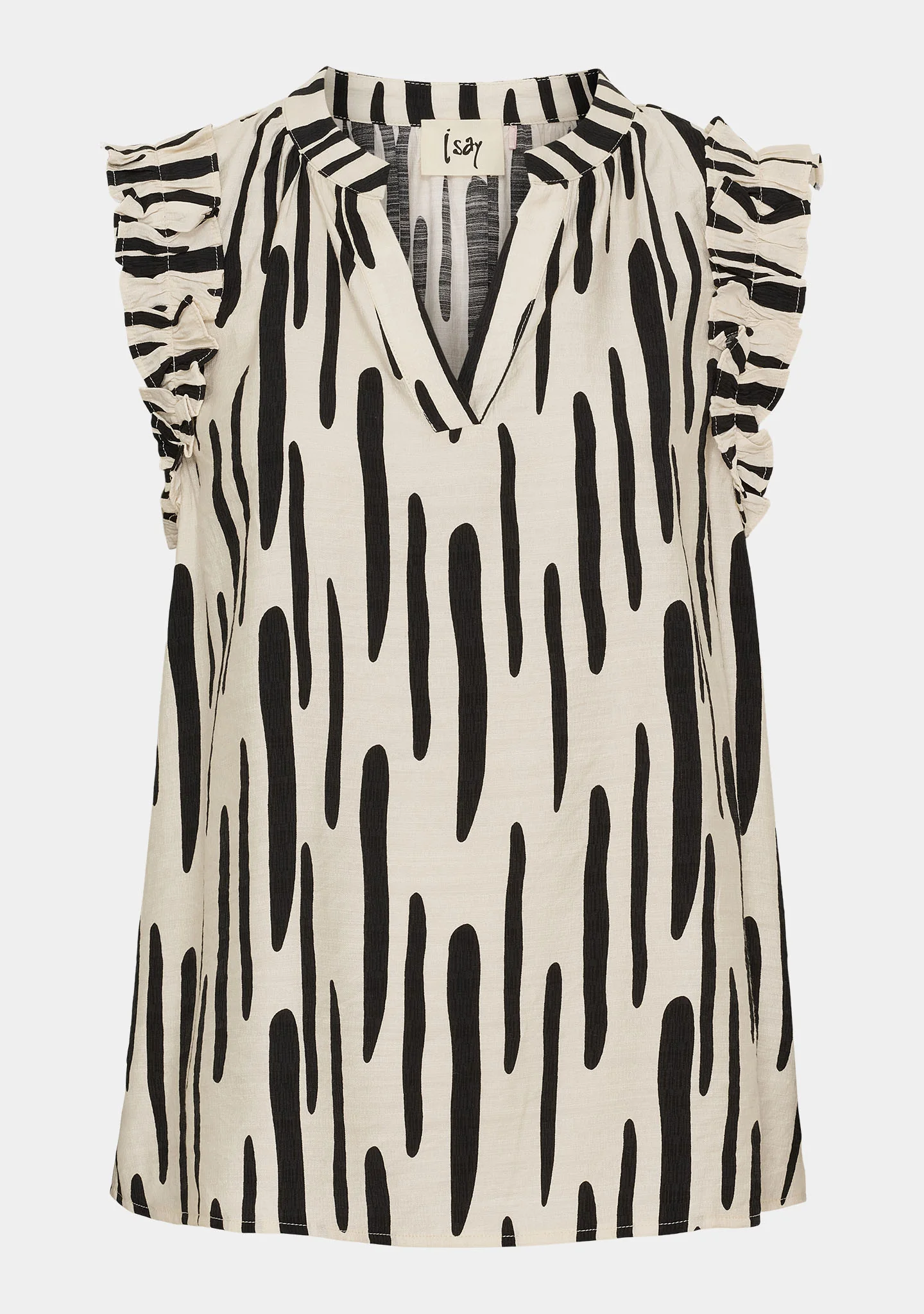 Ane Top - Black Brushstrokes - Image 5