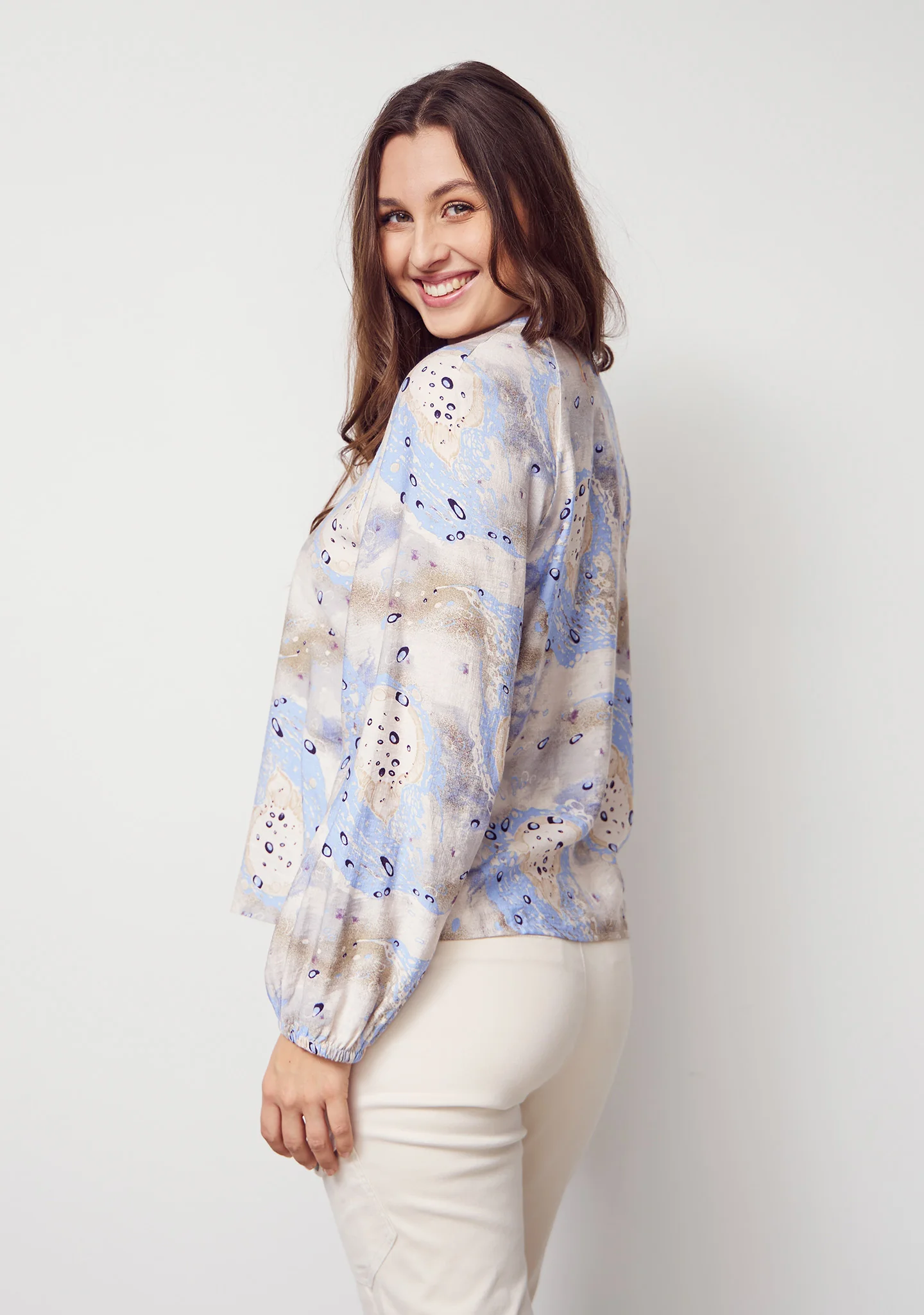 Ane V-Neck Blouse - Spring Dream - Image 3