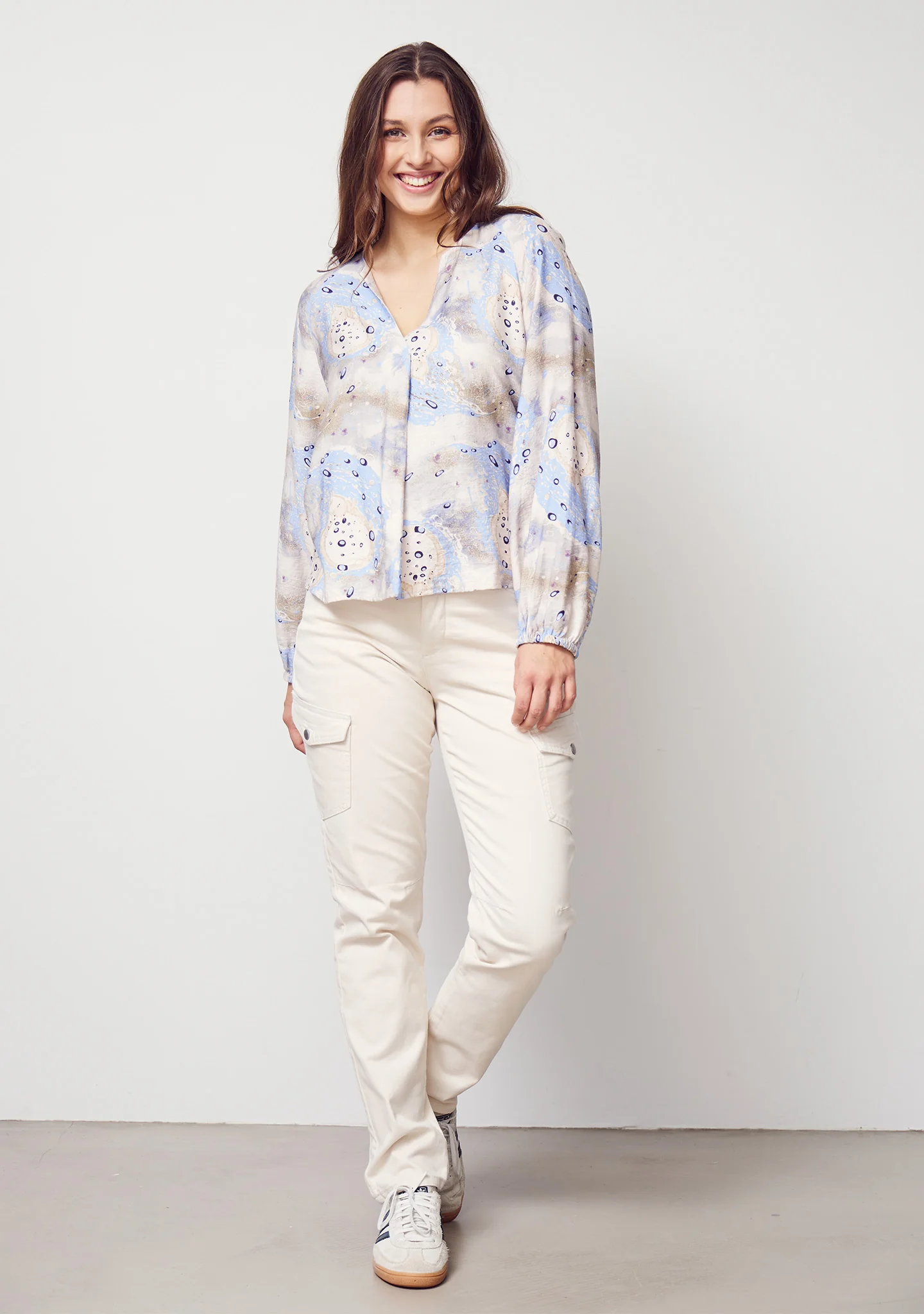 Ane V-Neck Blouse - Spring Dream - Image 4