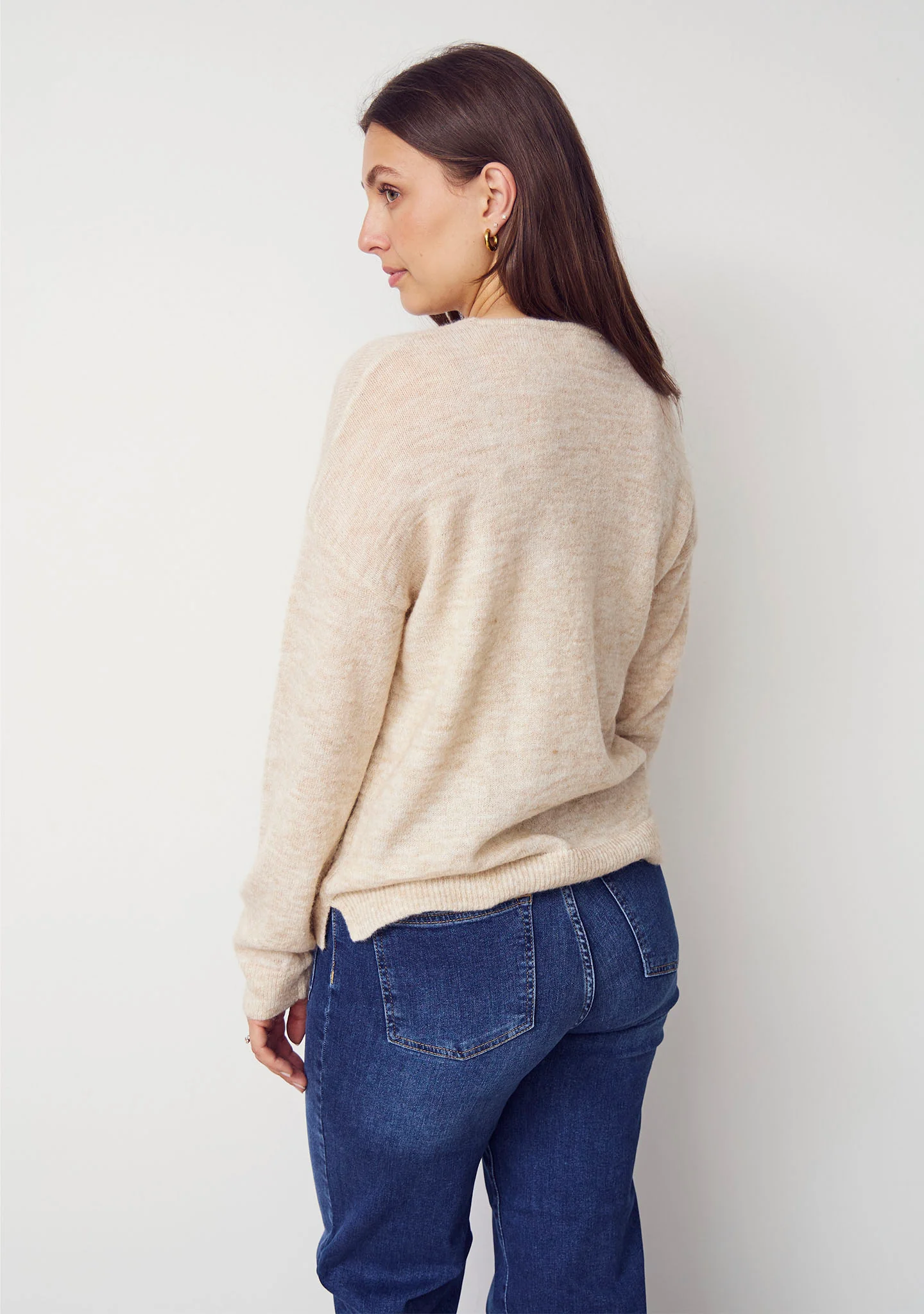 Anna Classic Pullover - Sand Melange - Image 3