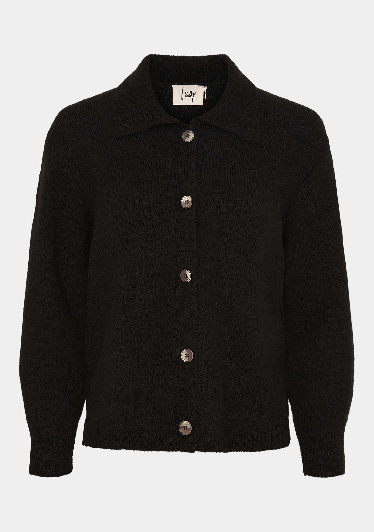 Anna Colar Cardigan - Black - Image 5