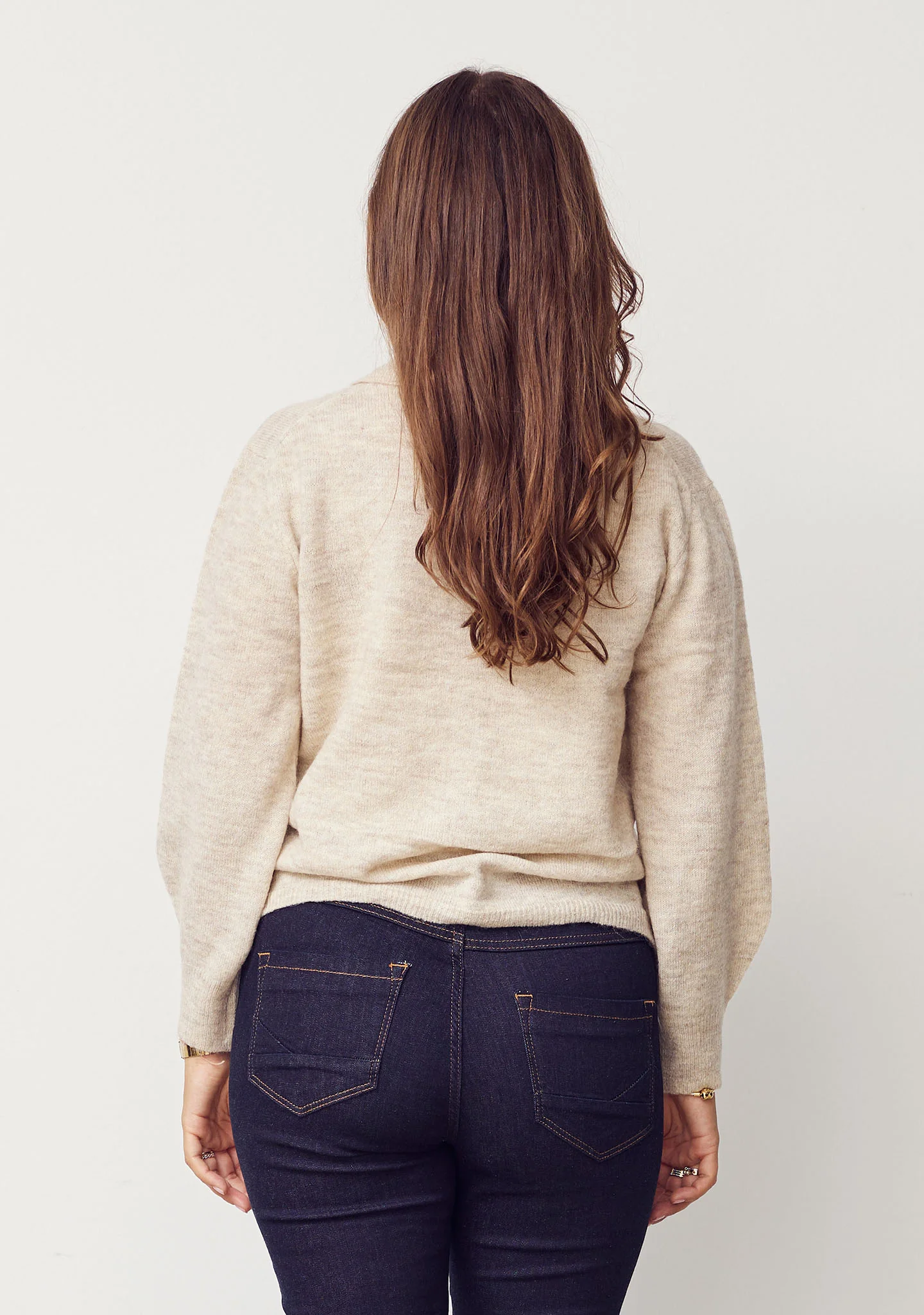 Anna Colar Cardigan - Smokey - Image 4