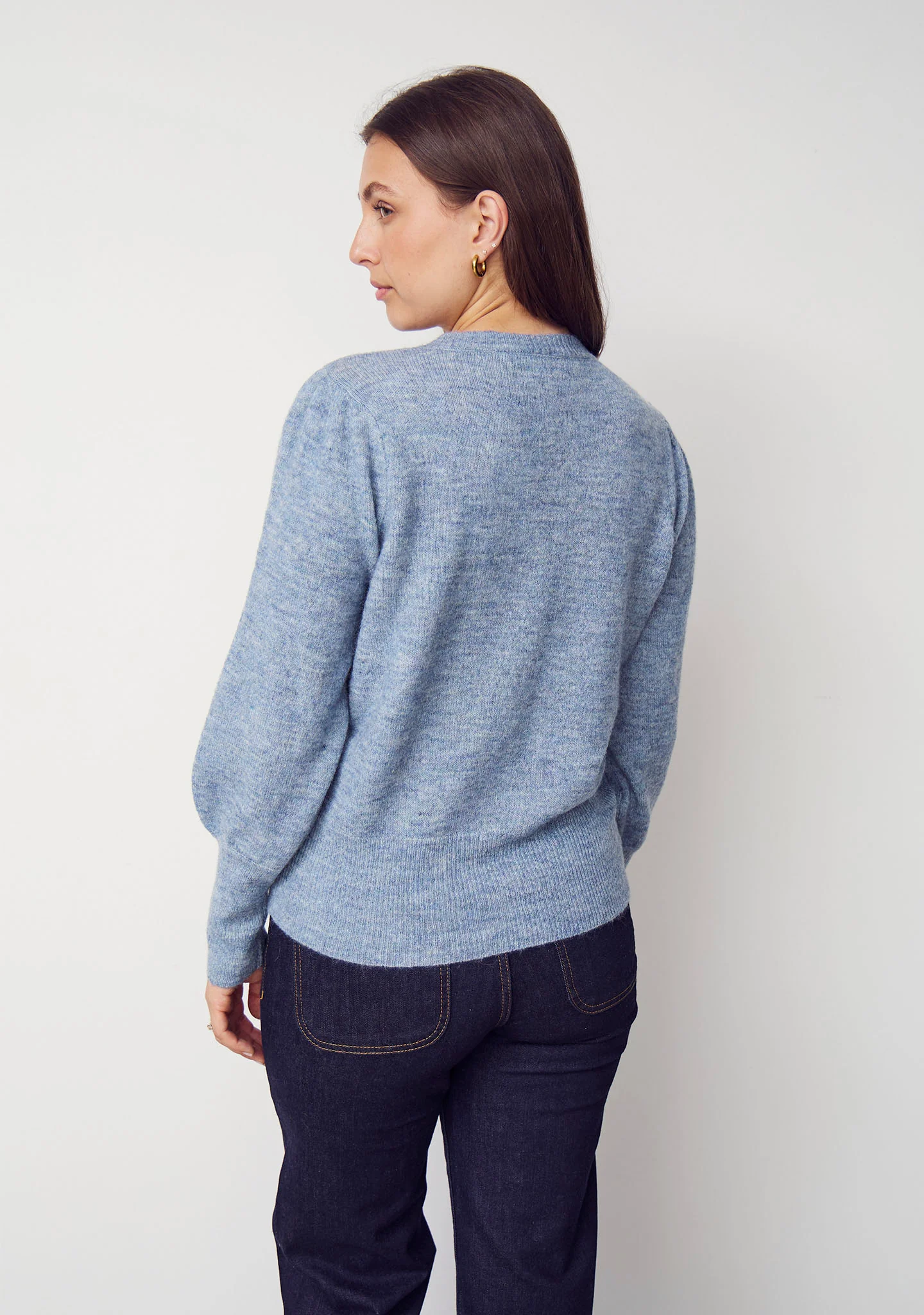 Anna Deco Cardigan - Ice Blue - Image 3