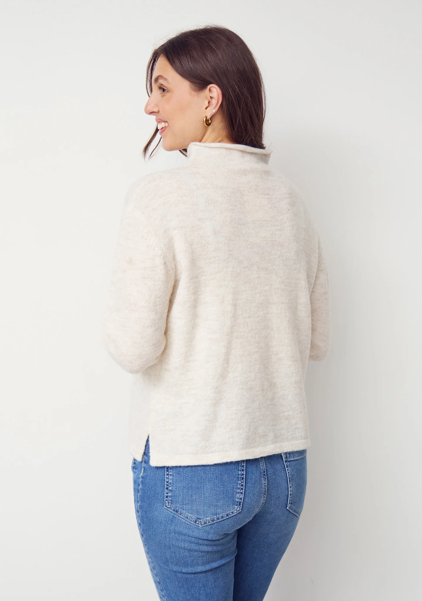 Anna Highneck Pullover - Broken White - Image 3