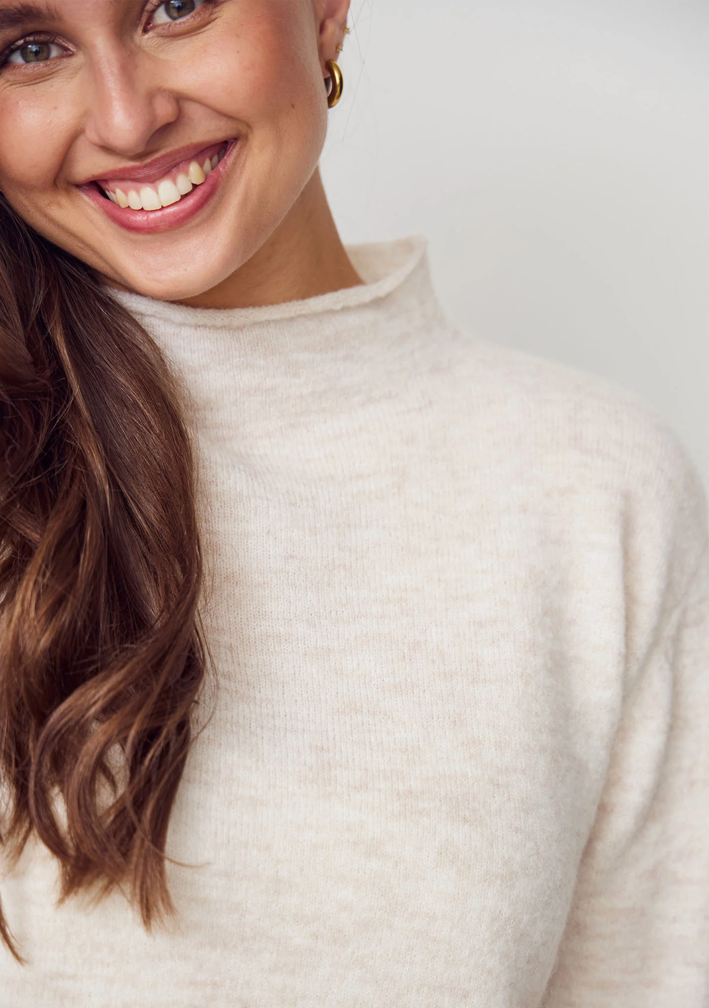 Anna Highneck Pullover - Broken White - Image 4