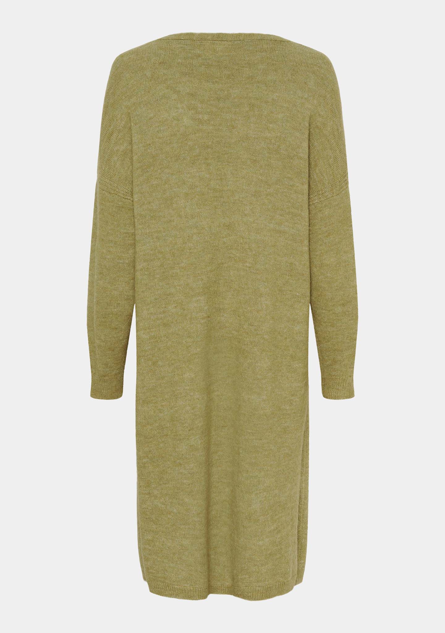 Anna Long Cardigan - Lime Melange - Image 8