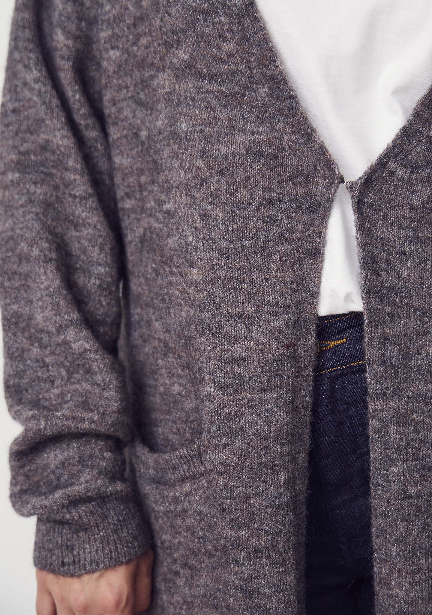 Anna Long Cardigan - Mole Melange - Image 3