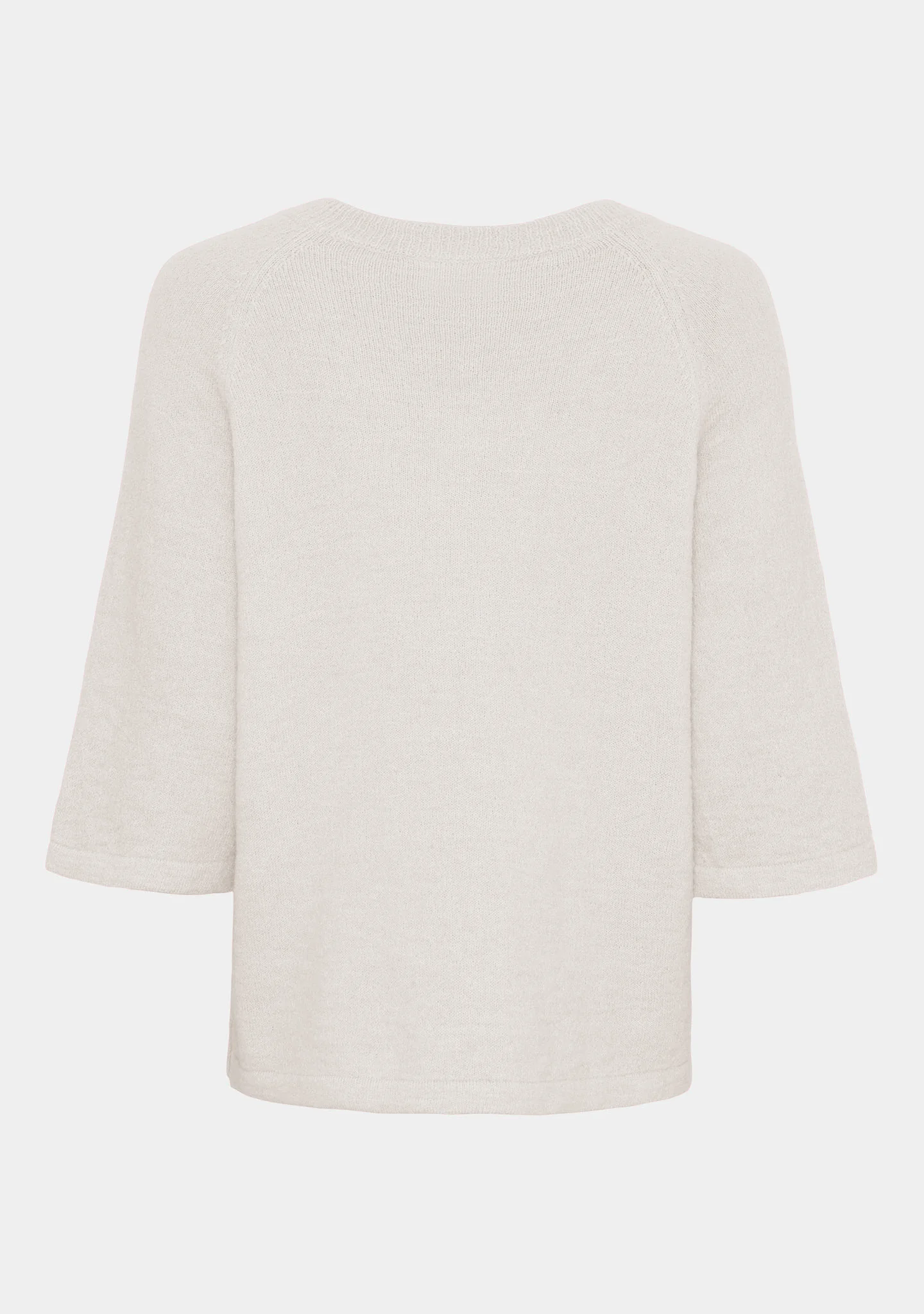 Anna s/s V-Neck Pullover - Broken White - Image 6