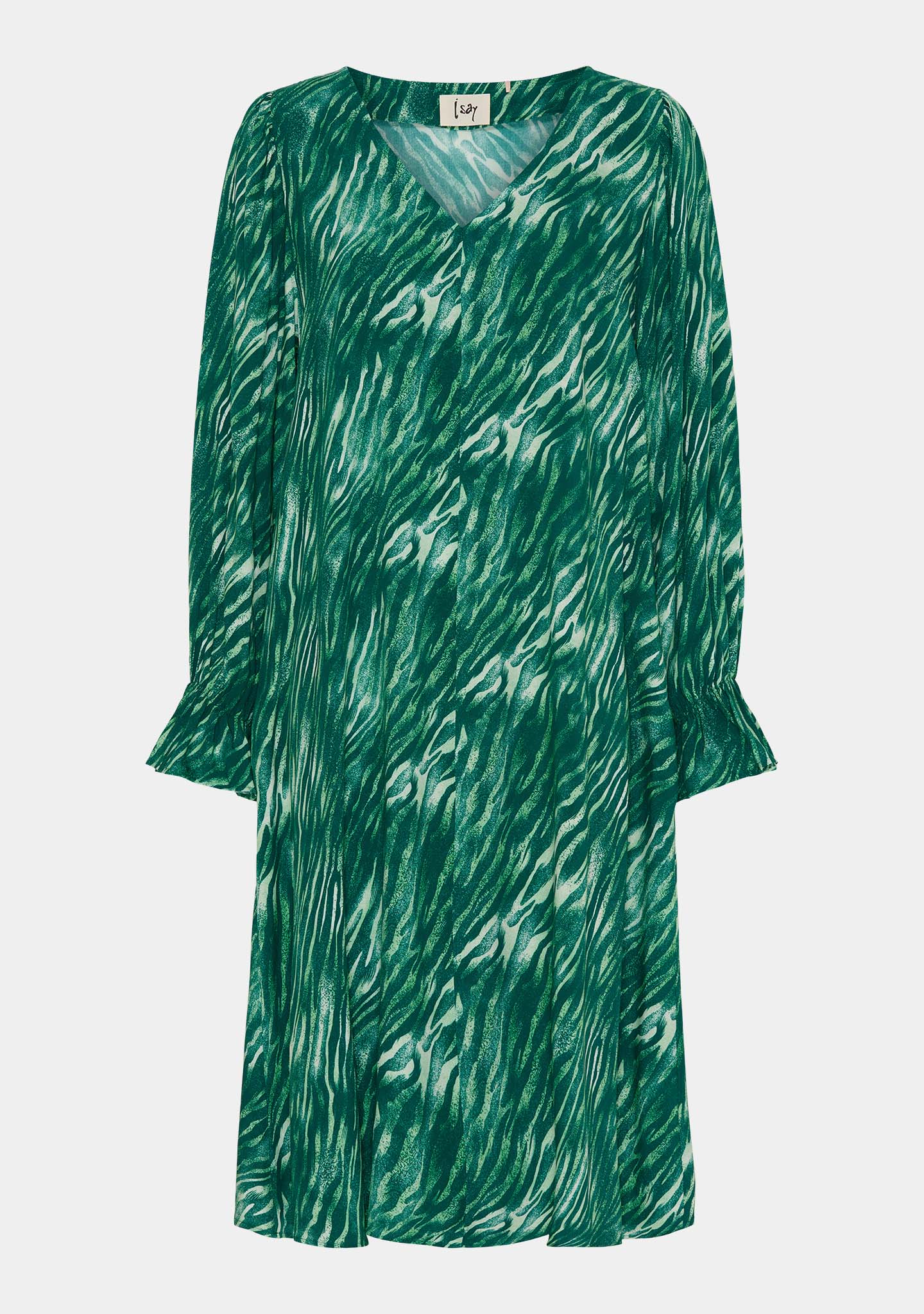 Annica V-Neck Dress - Green Float - Image 5