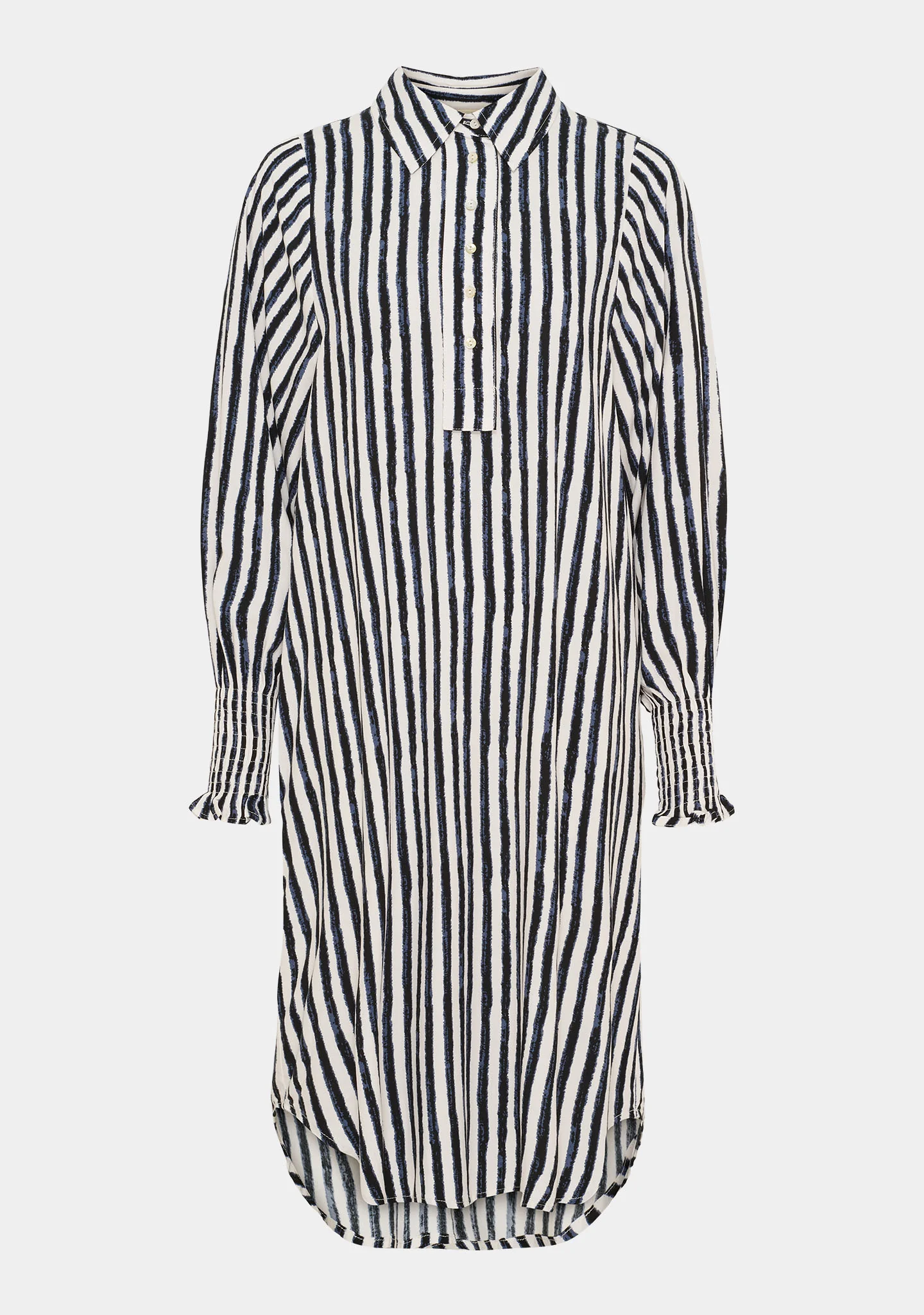 Asta Smock Dress - Creamy w/Black - Image 5