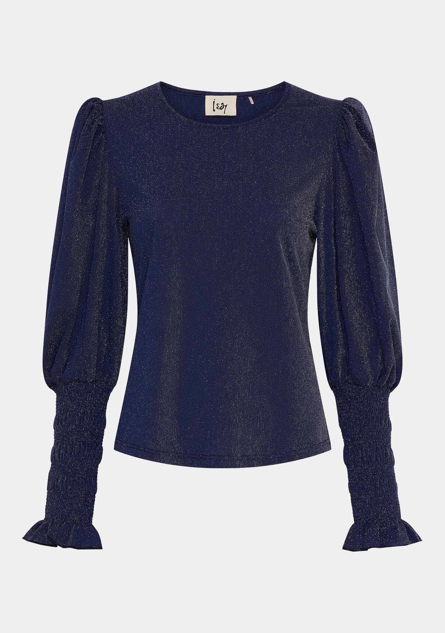 Barbel Blouse - Blue w/Silver - Image 6