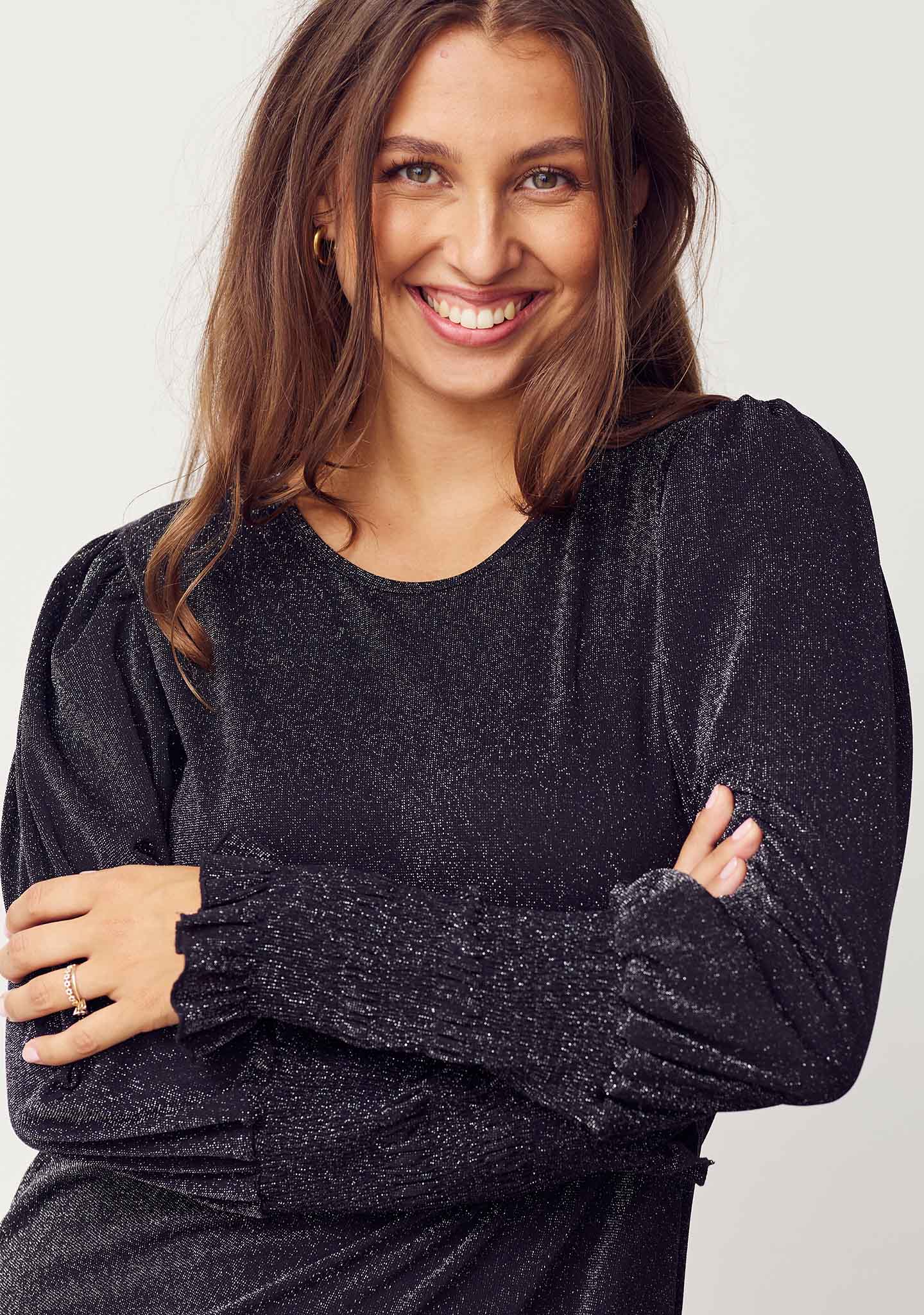 Barbel Dress - Black w/Silver - Image 4