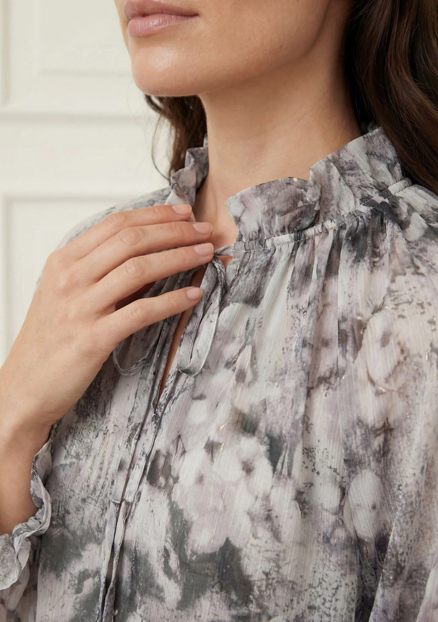 Beate Blouse - Golden Grey - Image 3