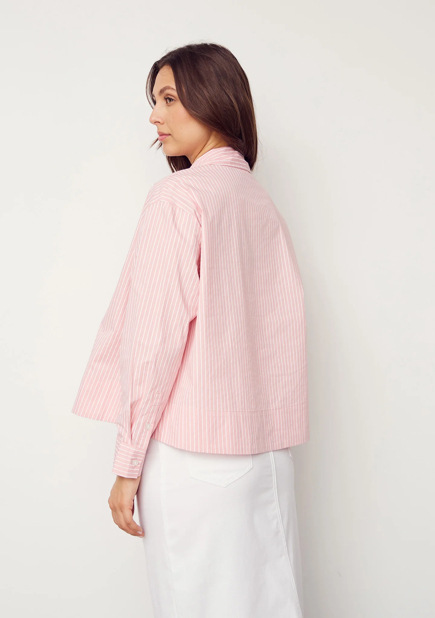 Bellis Shirt Jacket - Rose stripes - Image 3