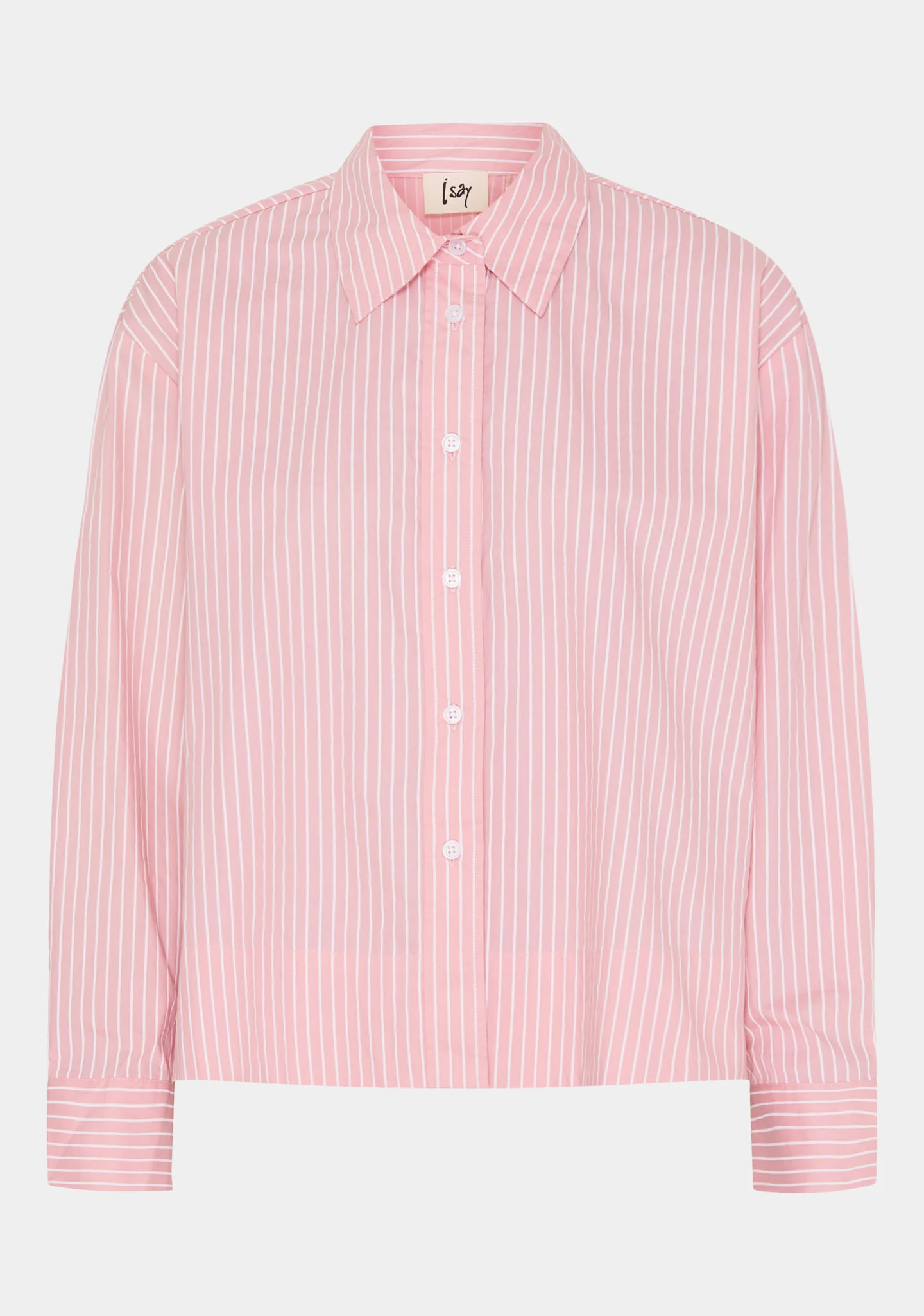 Bellis Shirt Jacket - Rose stripes - Image 5