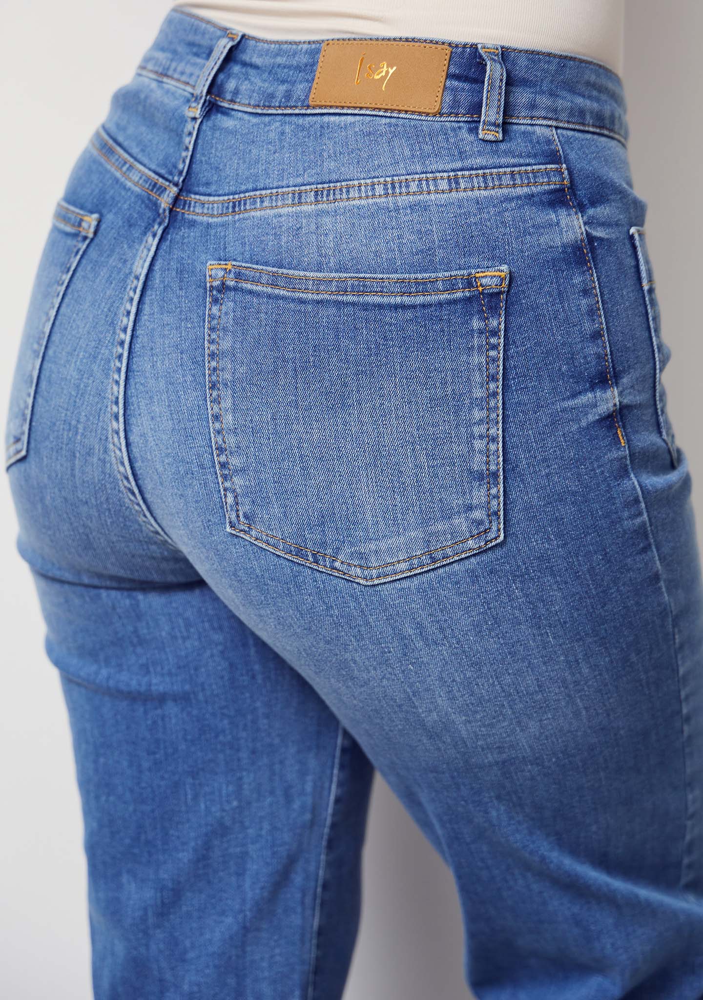 Bologna Wide Jeans - Mid Denim - Image 8