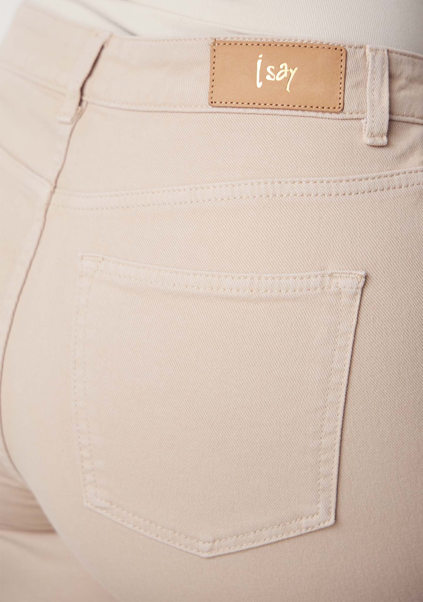 Bologna wide Twill Pant - Dark Sand - Image 4