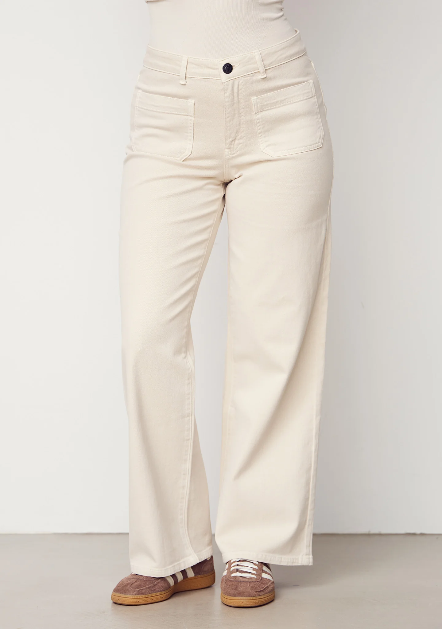 Bologna wide Twill Pant - Desert