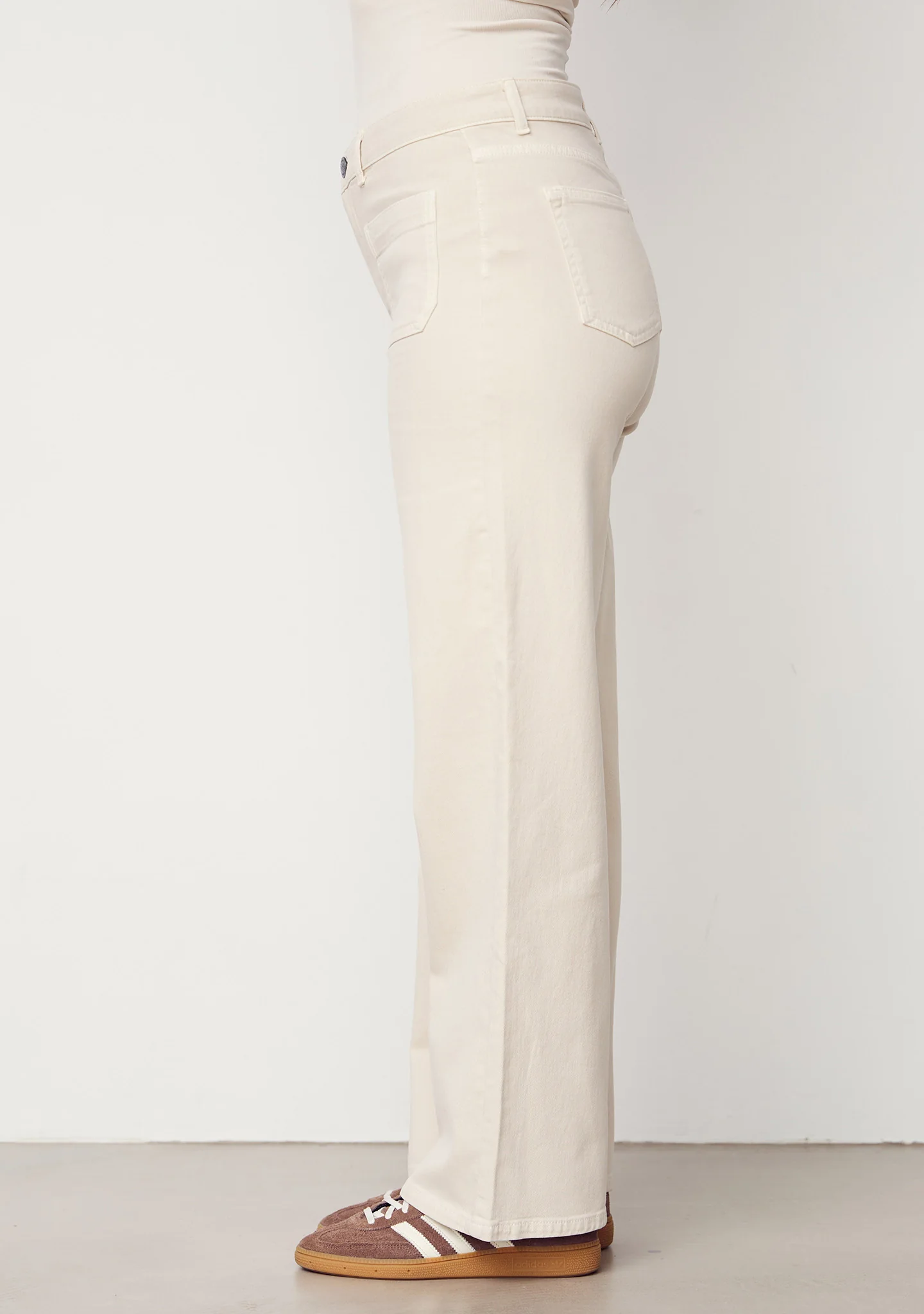 Bologna wide Twill Pant - Desert - Image 2