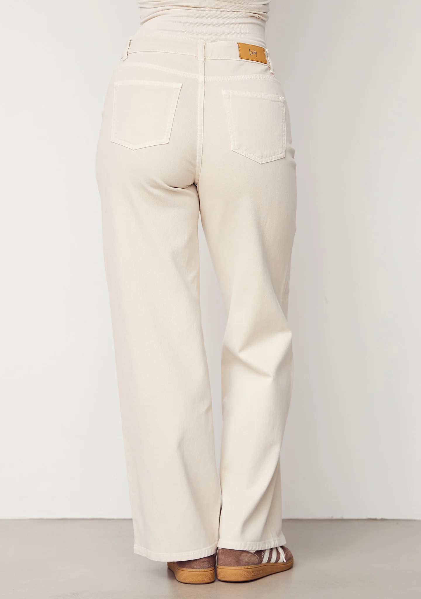 Bologna wide Twill Pant - Desert - Image 3