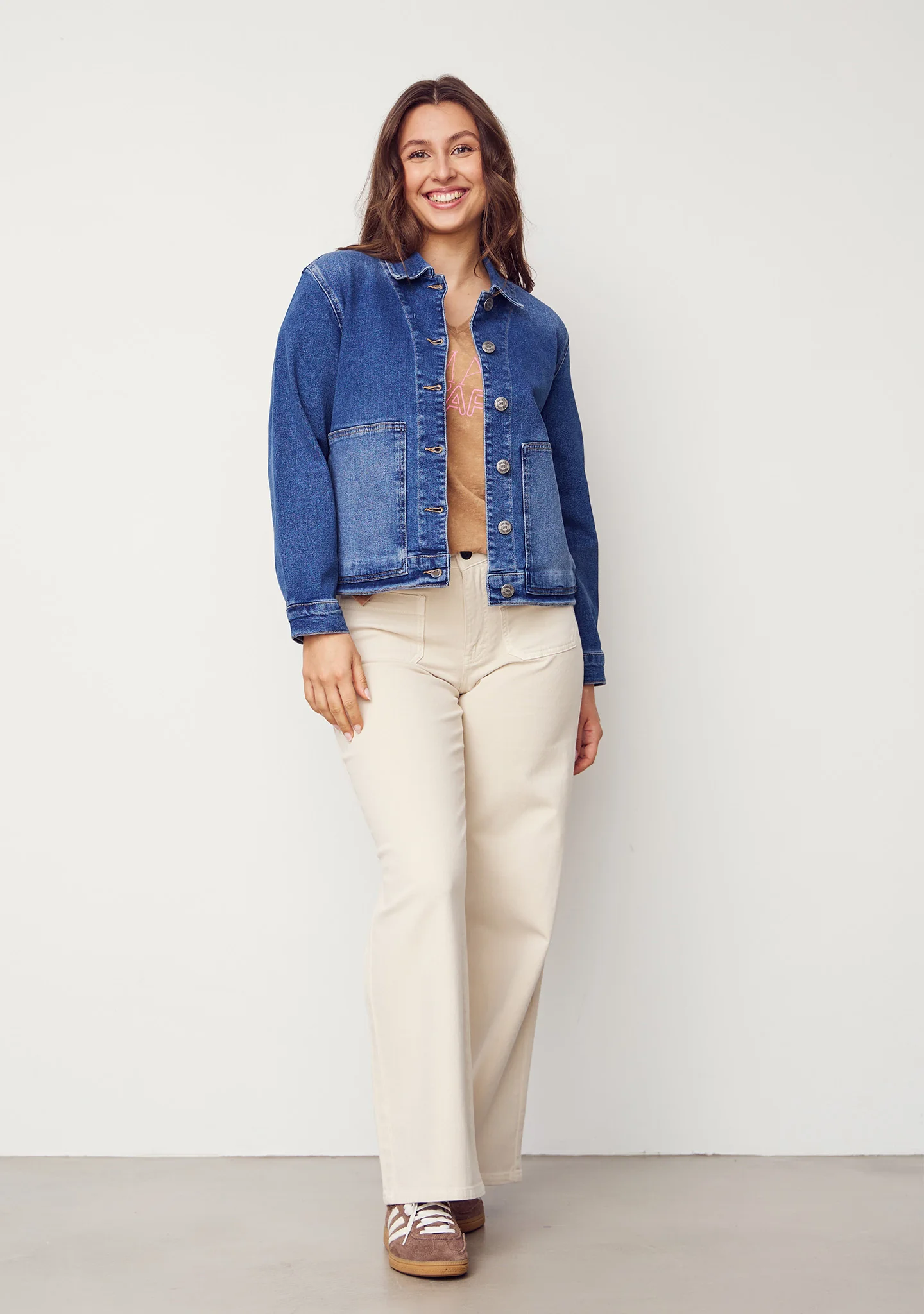 Bologna wide Twill Pant - Desert - Image 6