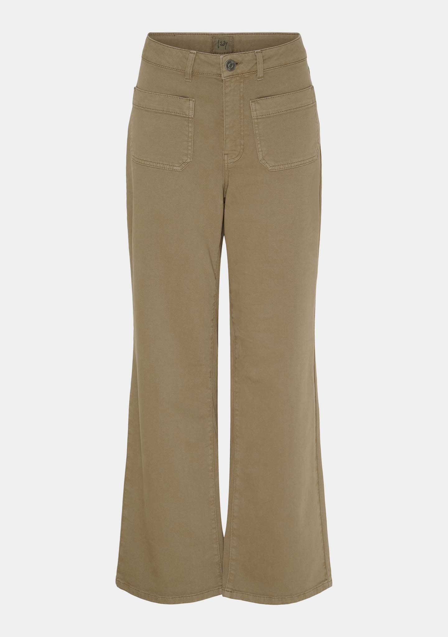 Bologna wide Twill Pant - Light Mole
