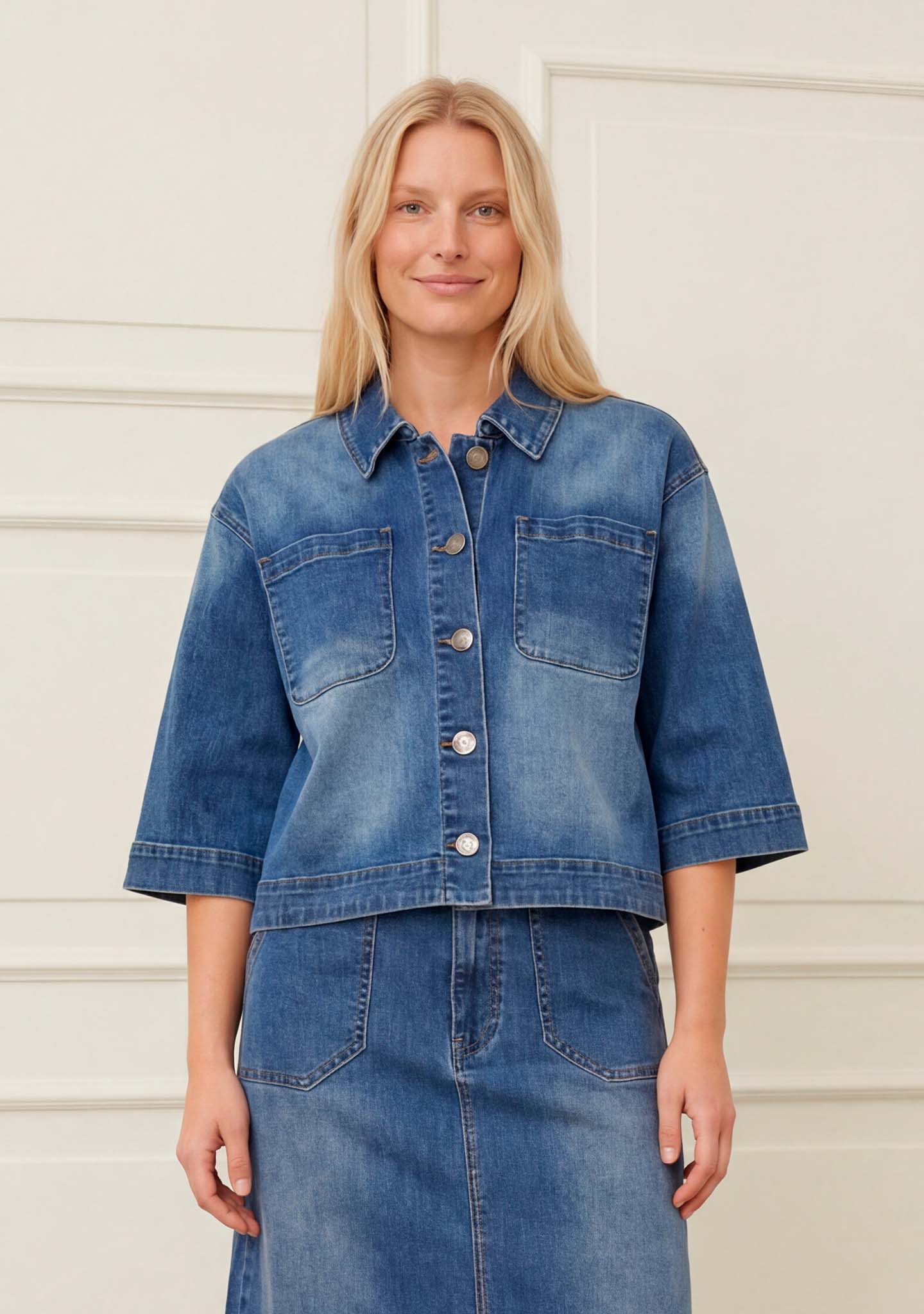 Carpi Denim Jacket - Basic Denim Wash - Image 2