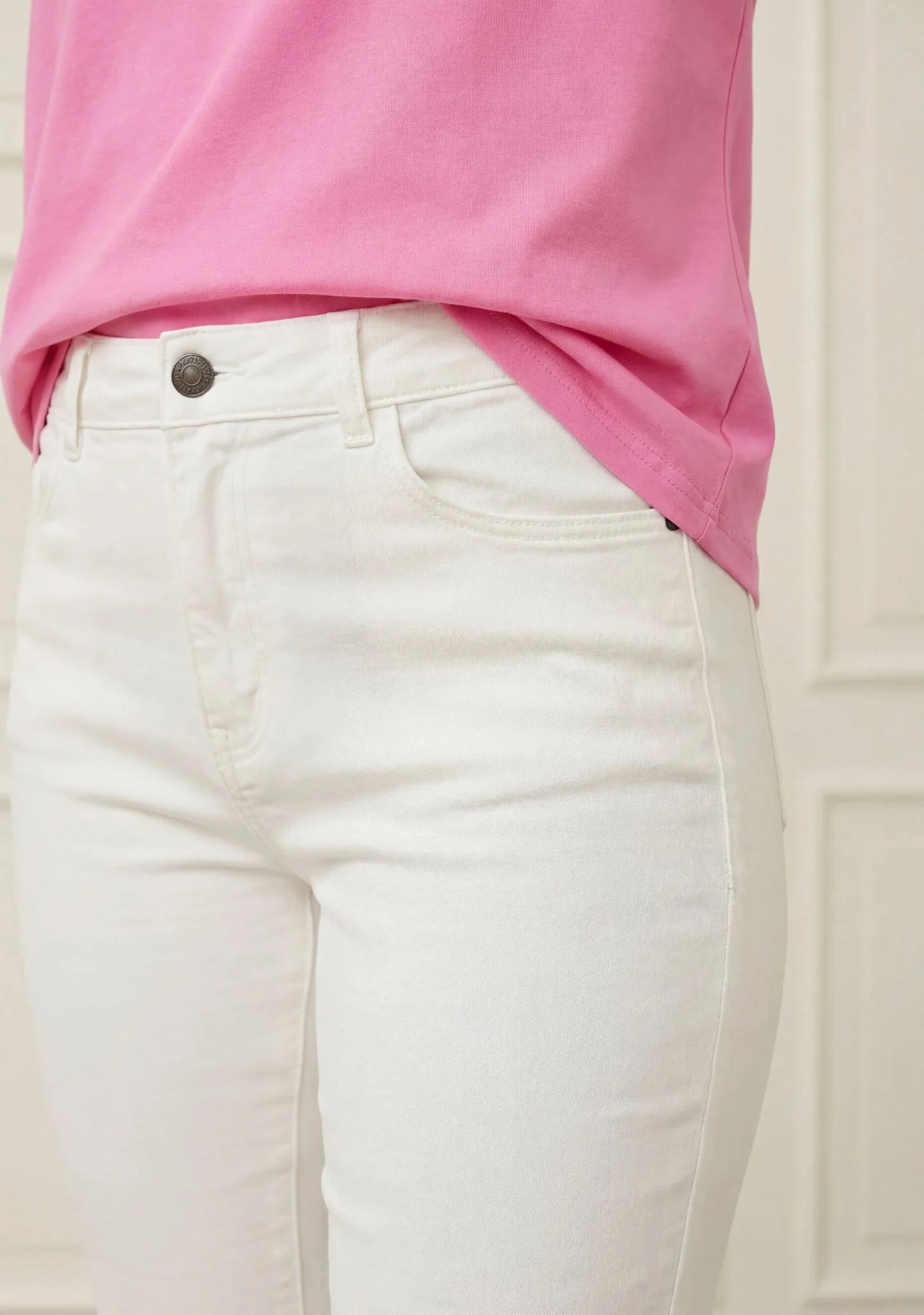 Carpi Twill Flare Pant - Broken White - Image 4