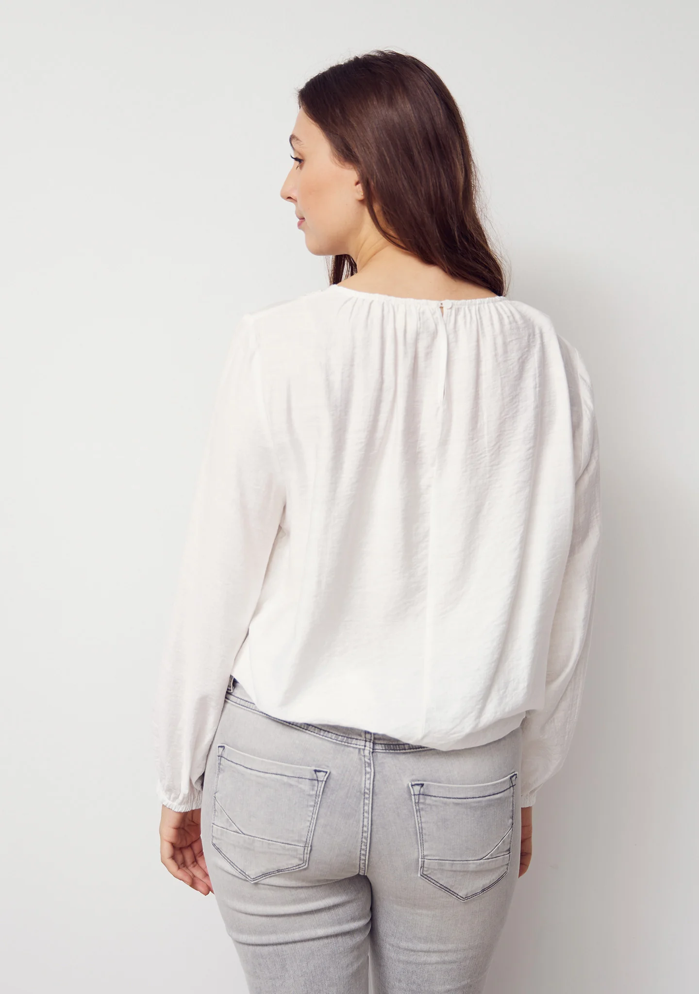 Cleo Lace Blouse - Broken White - Image 4