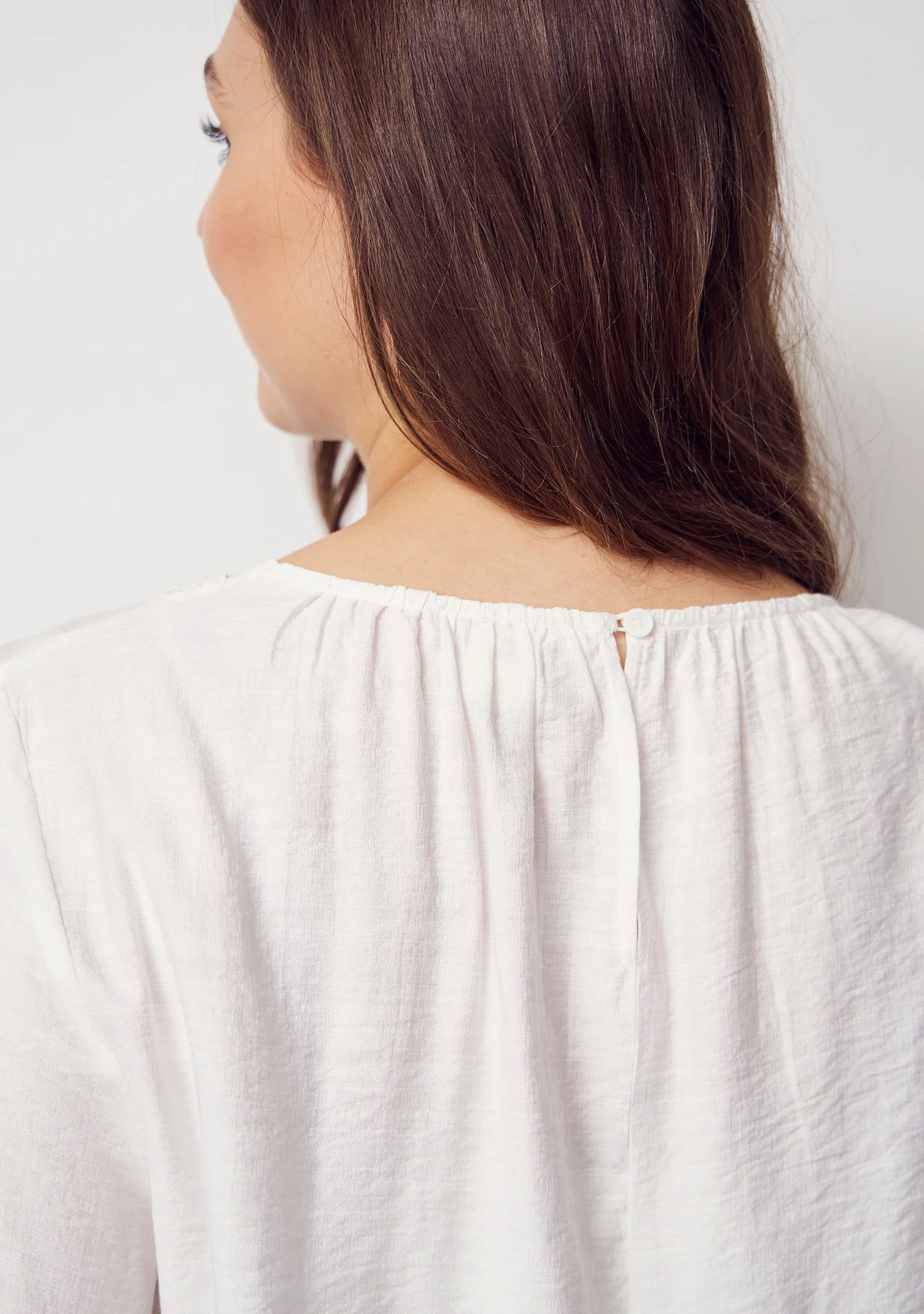 Cleo Lace Blouse - Broken White - Image 5