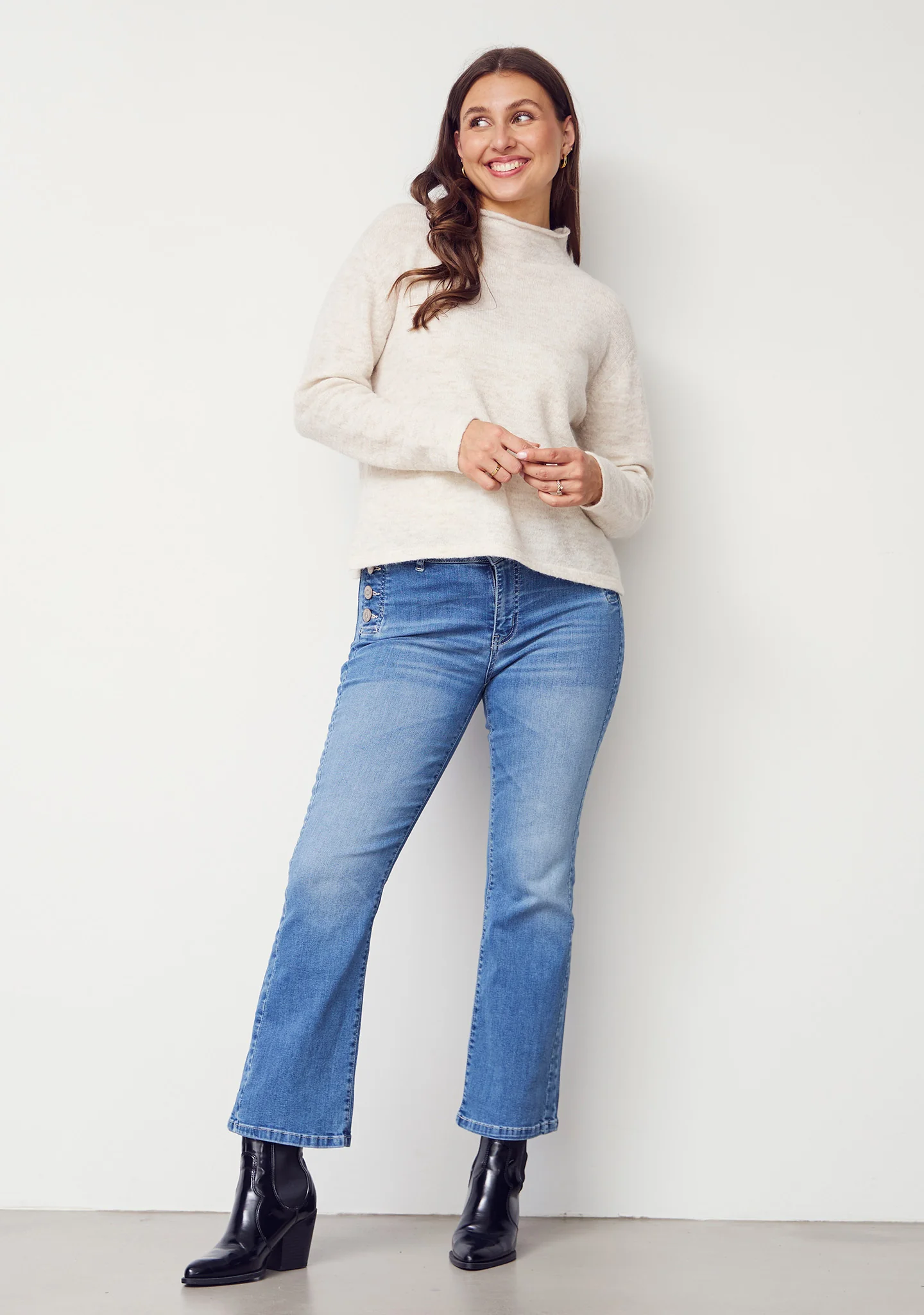Como Button Jeans - Como Blue Wash - Image 5