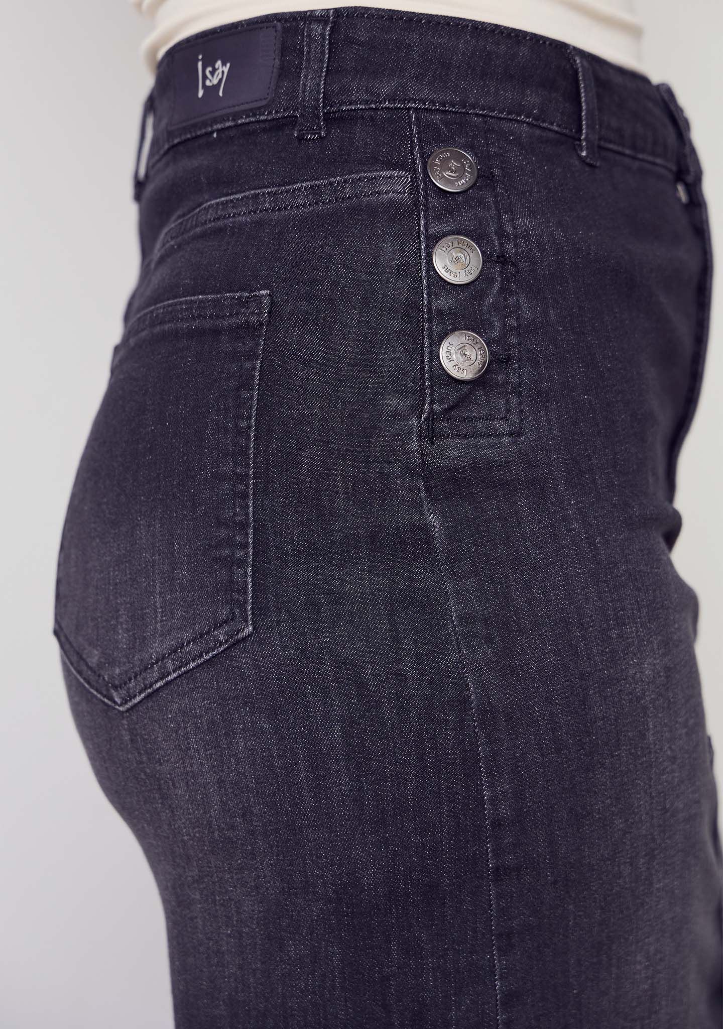 Como Denim Skirt - Washed Black - Image 4