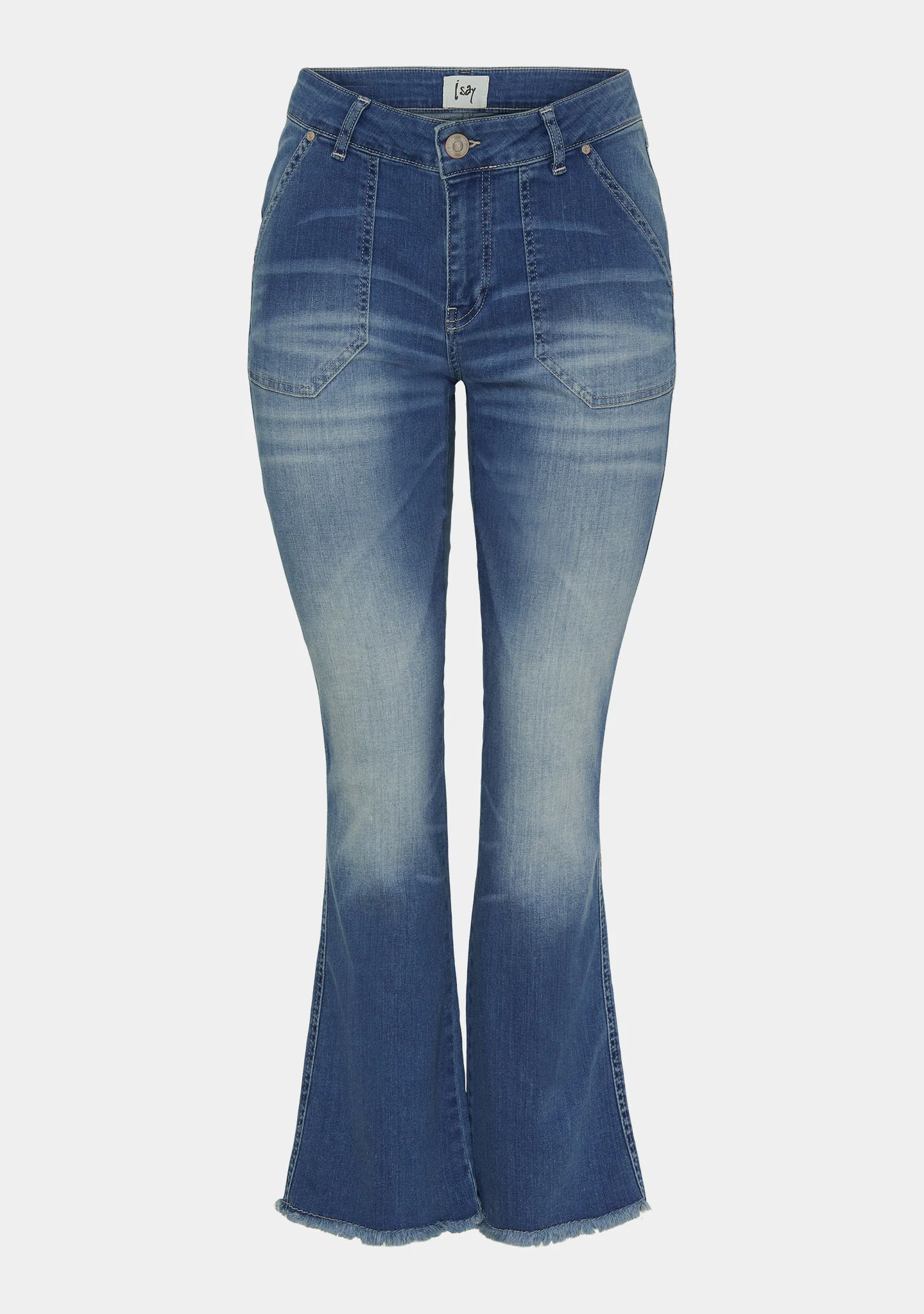 Como Flare Jeans - Como Blue Wash - Image 4