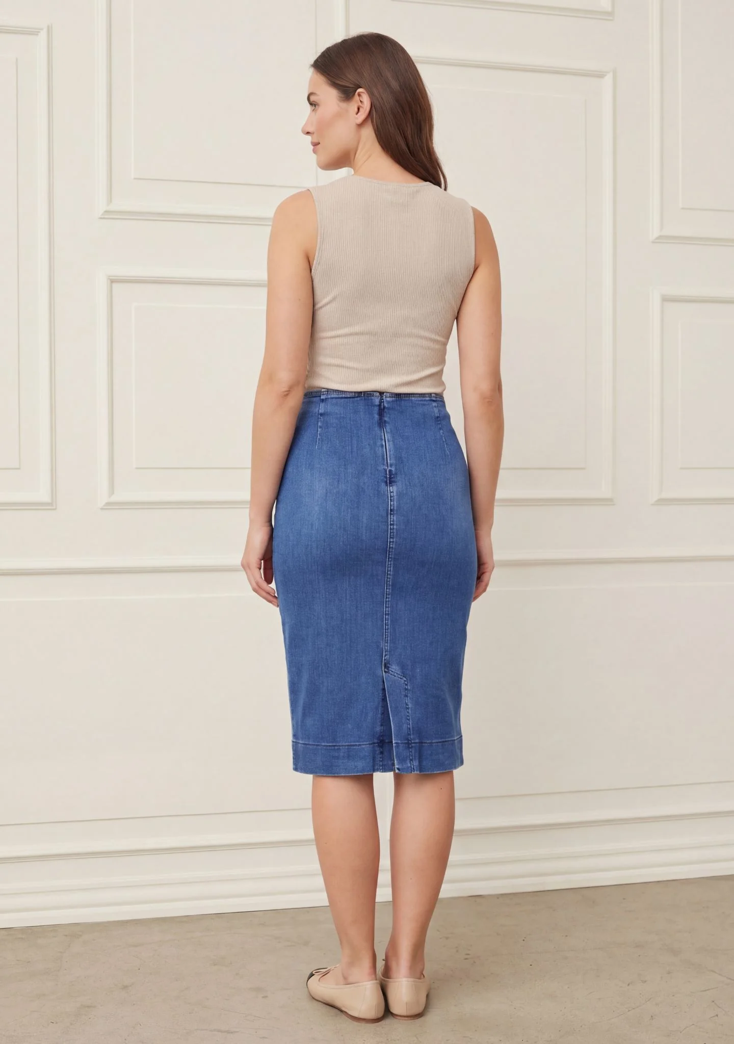 Como Highwaist Skirt - Como Blue Wash - Image 2