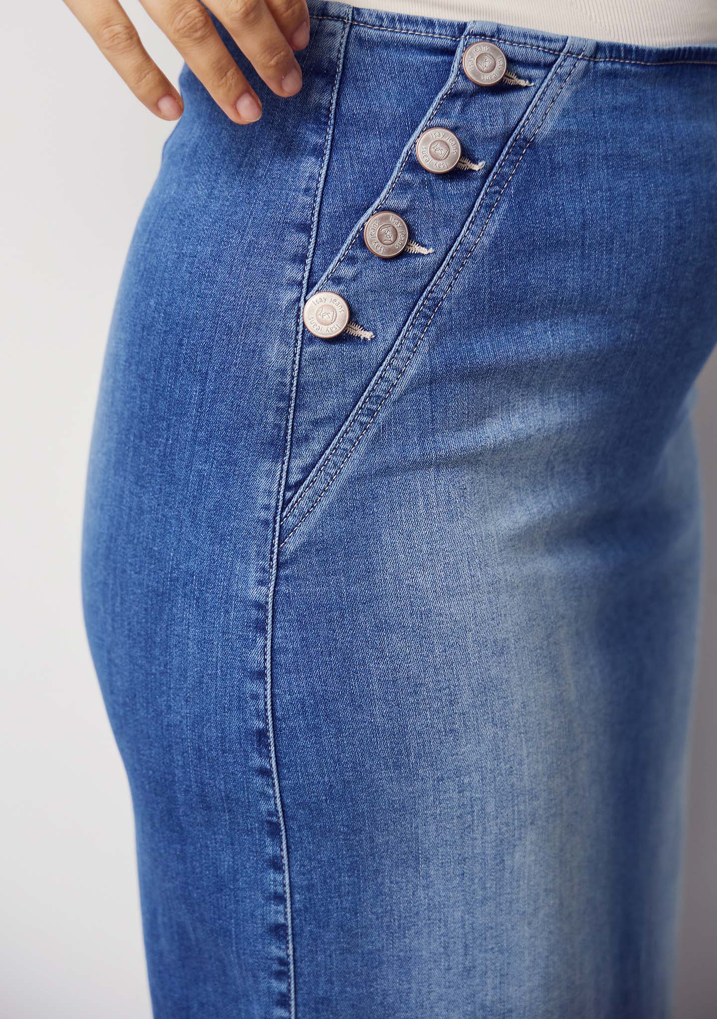 Como Highwaist Skirt - Como Blue Wash - Image 4