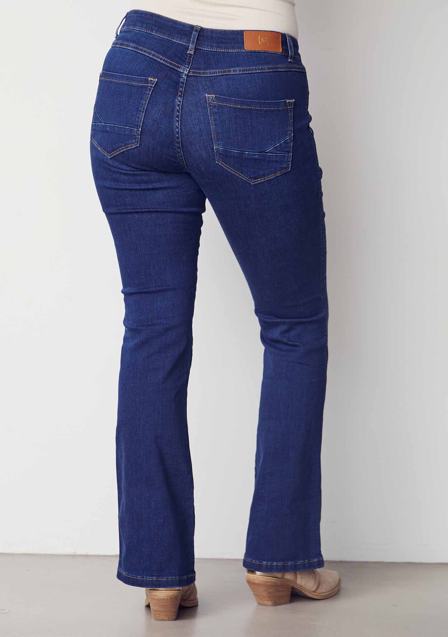 Como Long Flare Jeans - Dark denim - Image 2