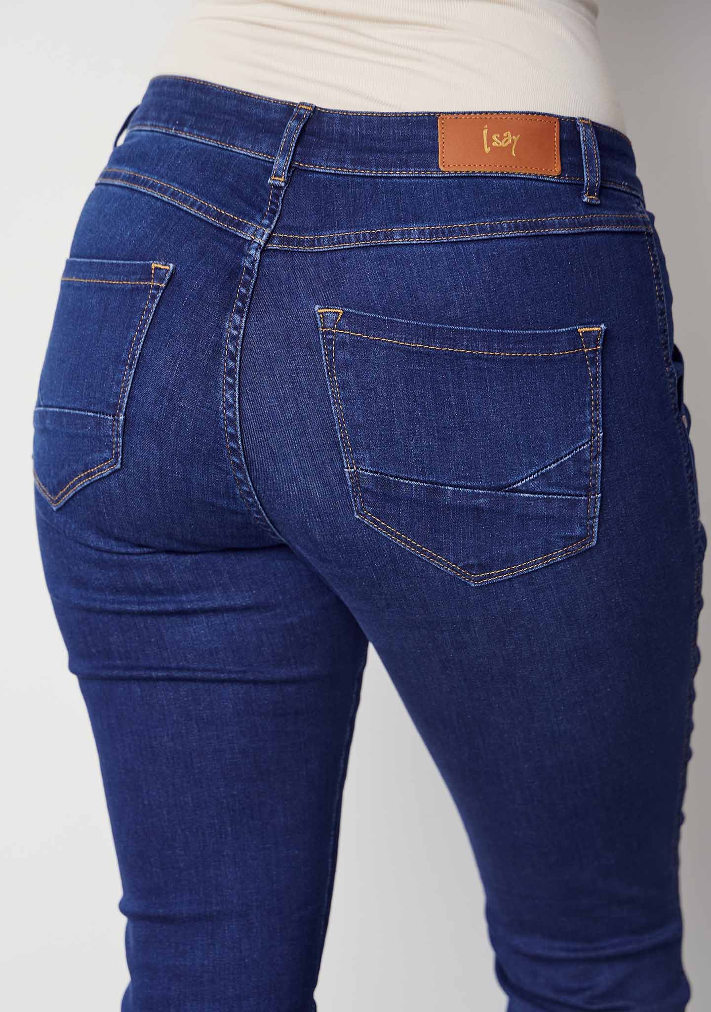 Como Long Flare Jeans - Dark denim - Image 4