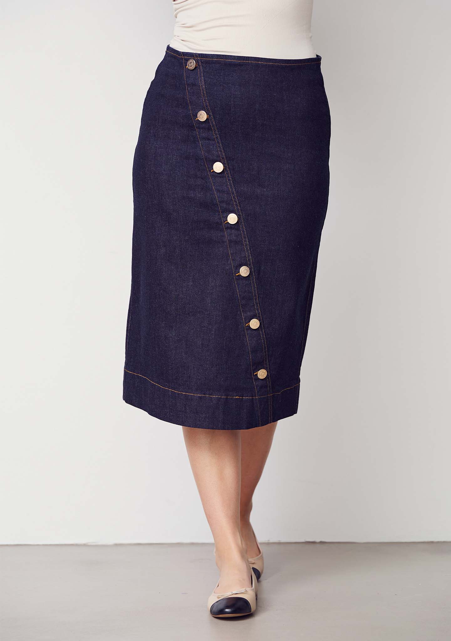 Como New Skirt - Unwashed Denim
