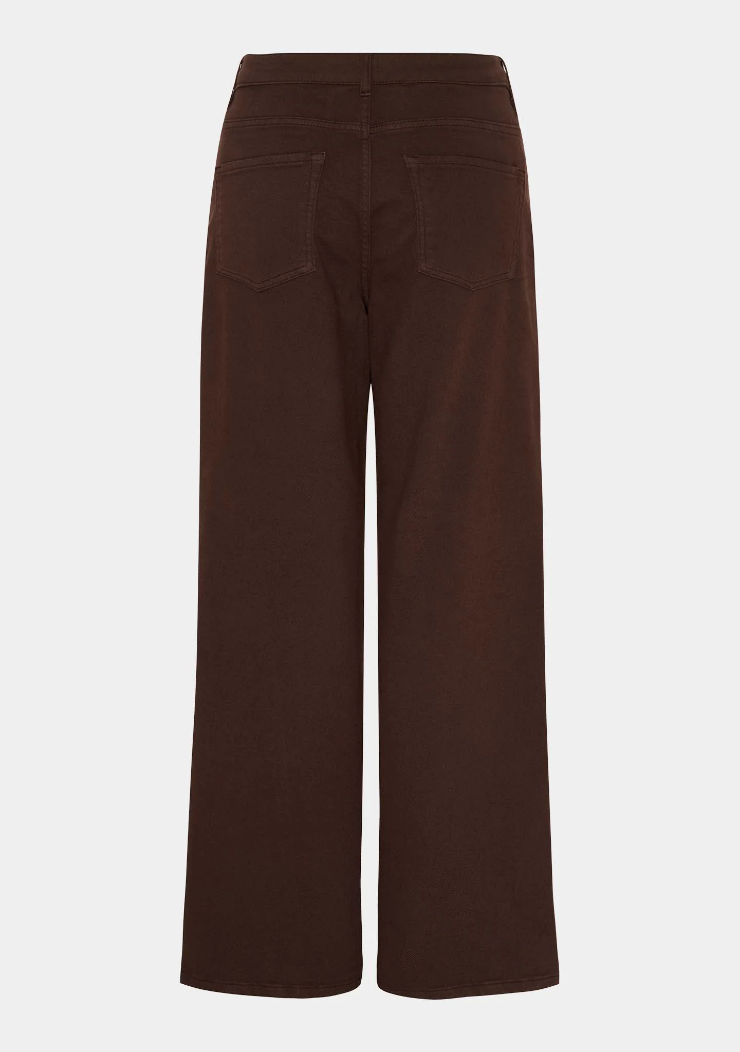 Como Slit Twill Pant - Dark brown - Image 2