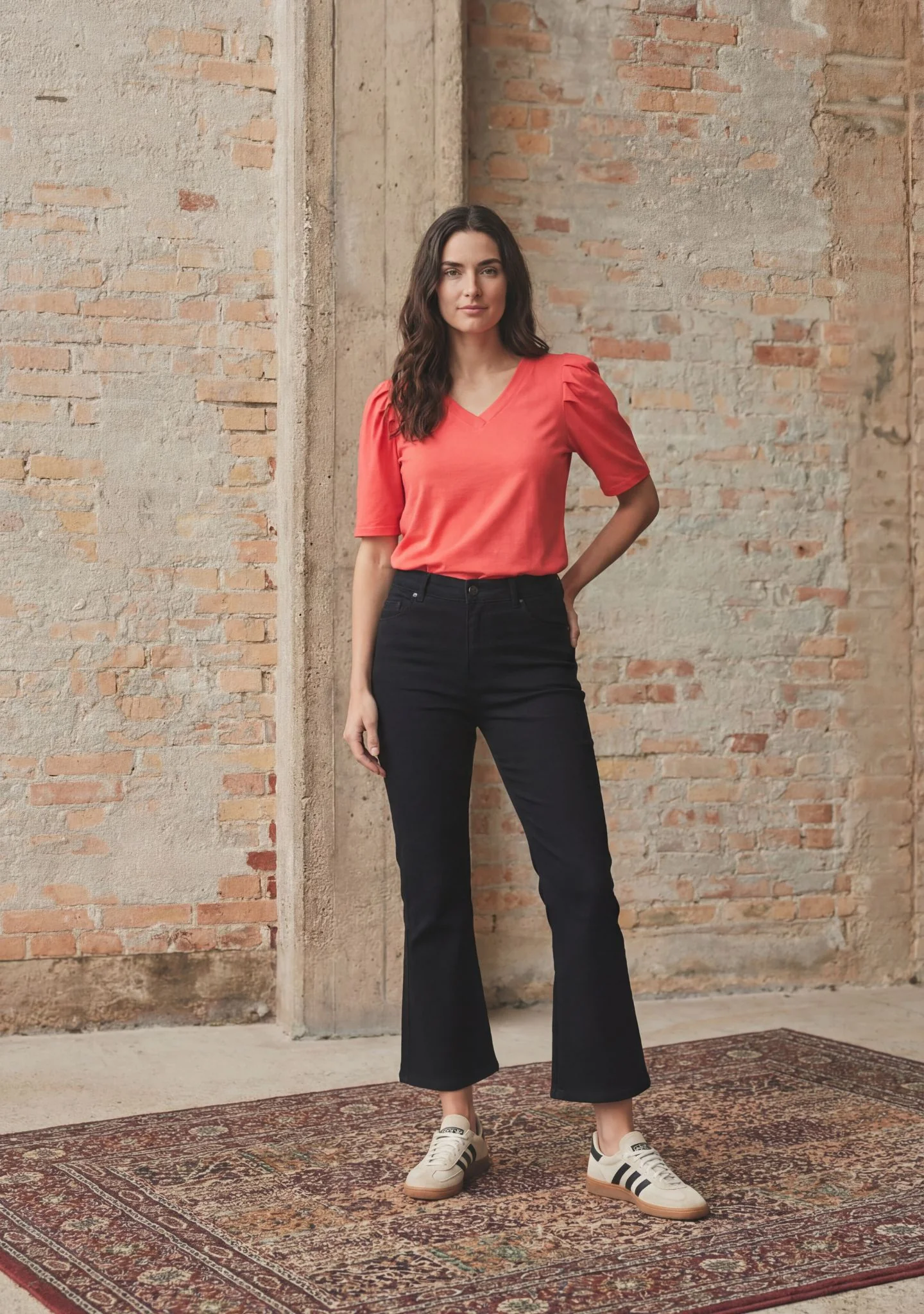 Como Twill Flare Pant - Black - Image 5