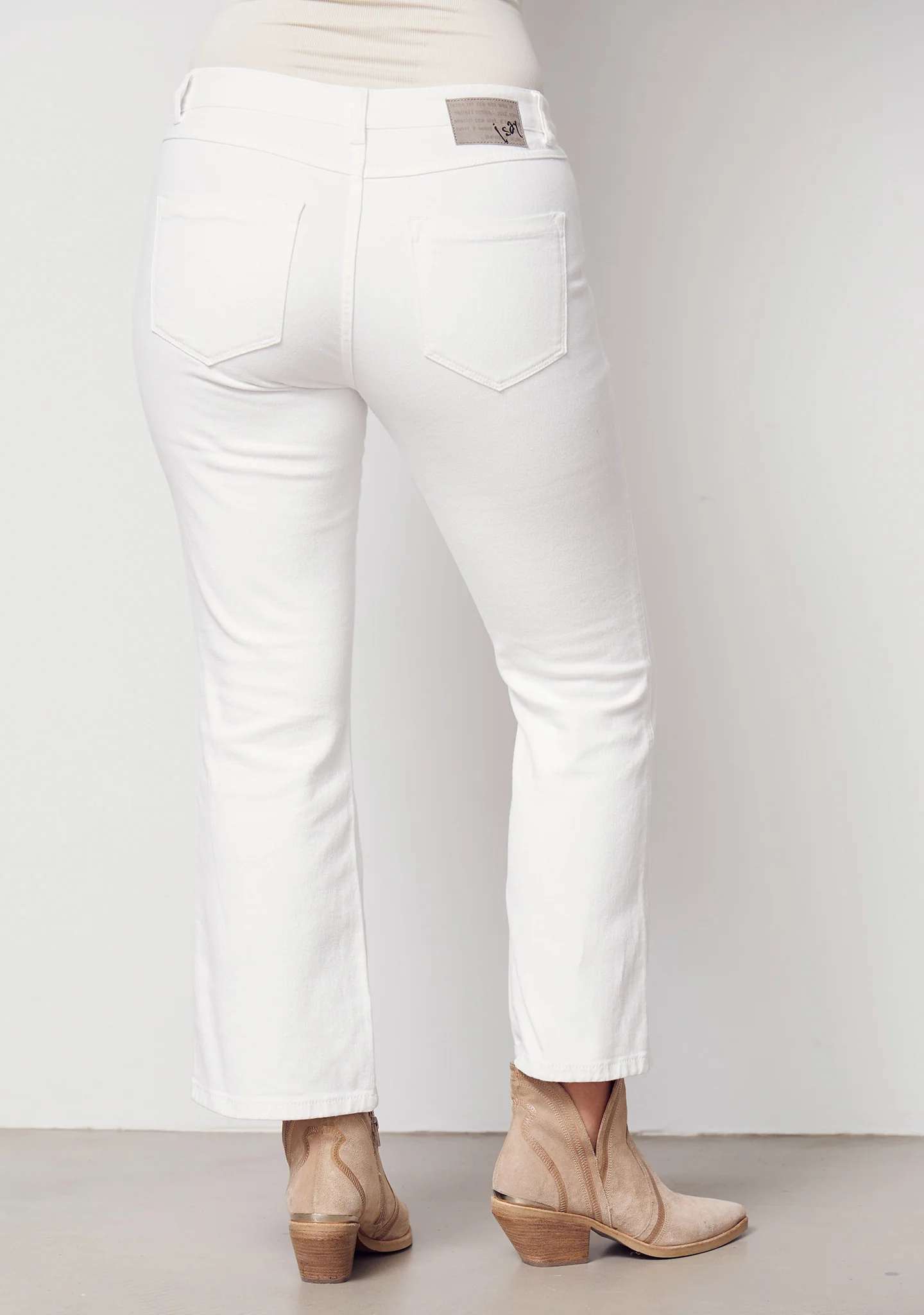 Como Twill Flare Pant - White - Image 3