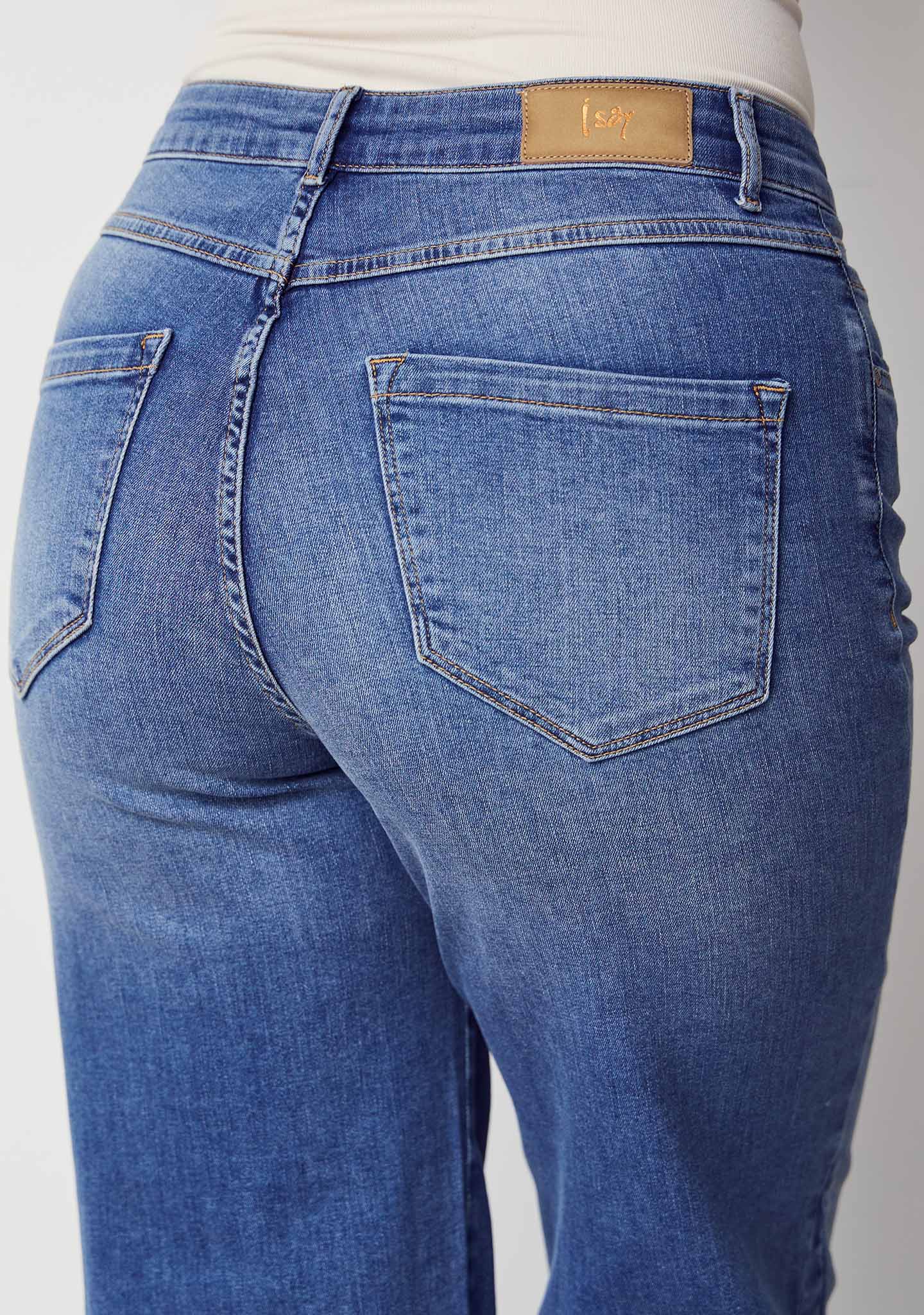 Como Wide Jeans - Mid Denim Wash - Image 5