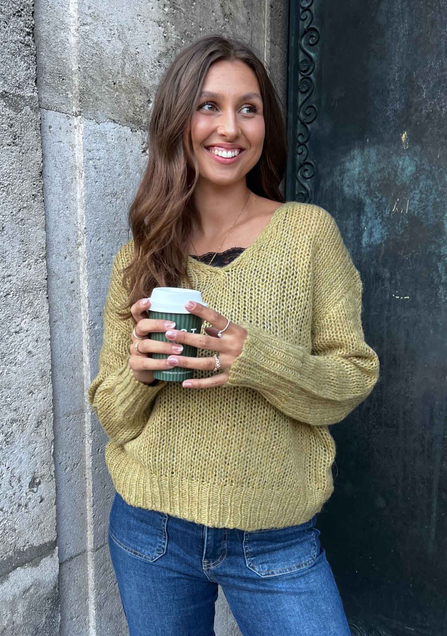 Cosima Knit - Lime Melange
