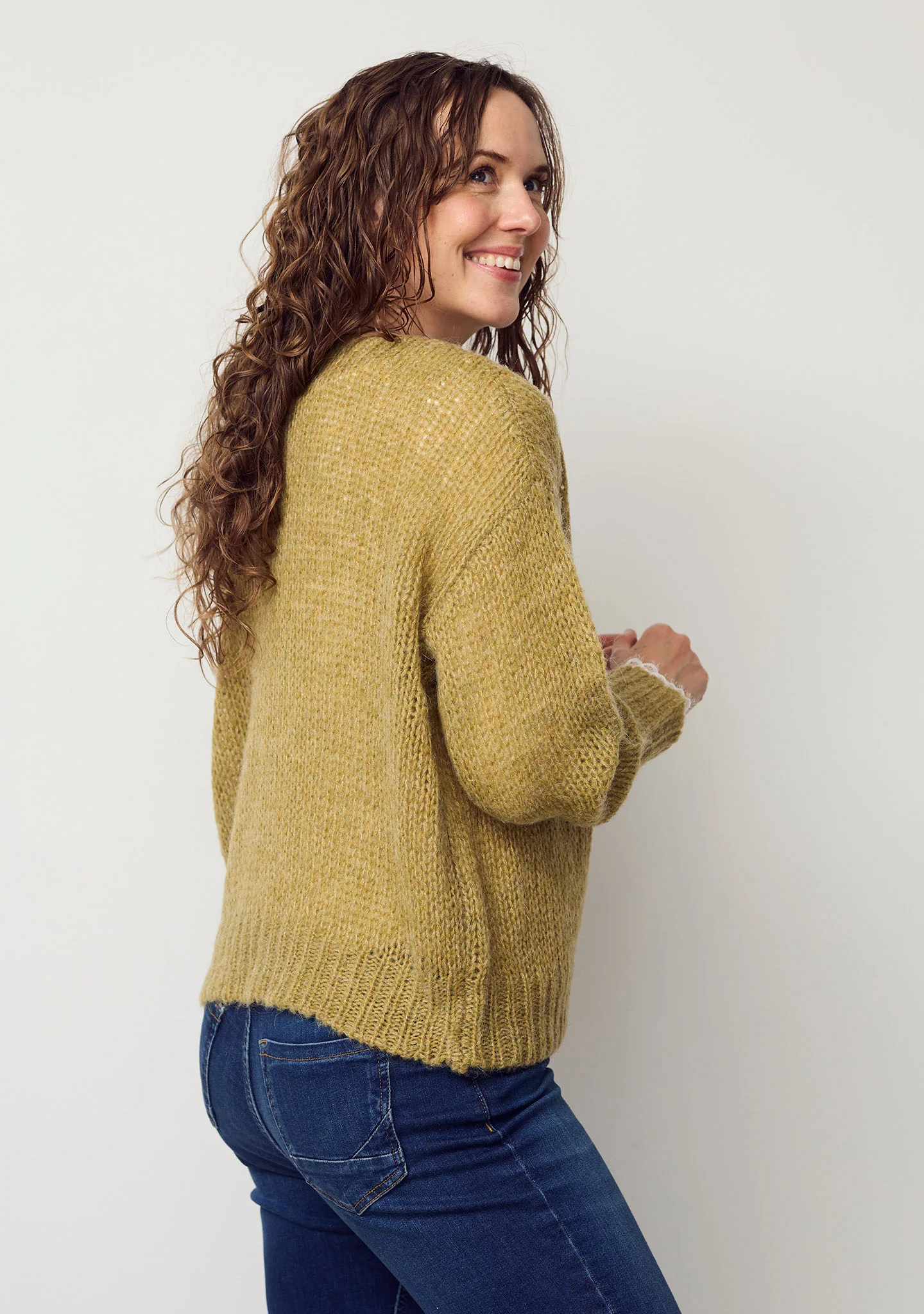 Cosima Knit - Lime Melange - Image 3