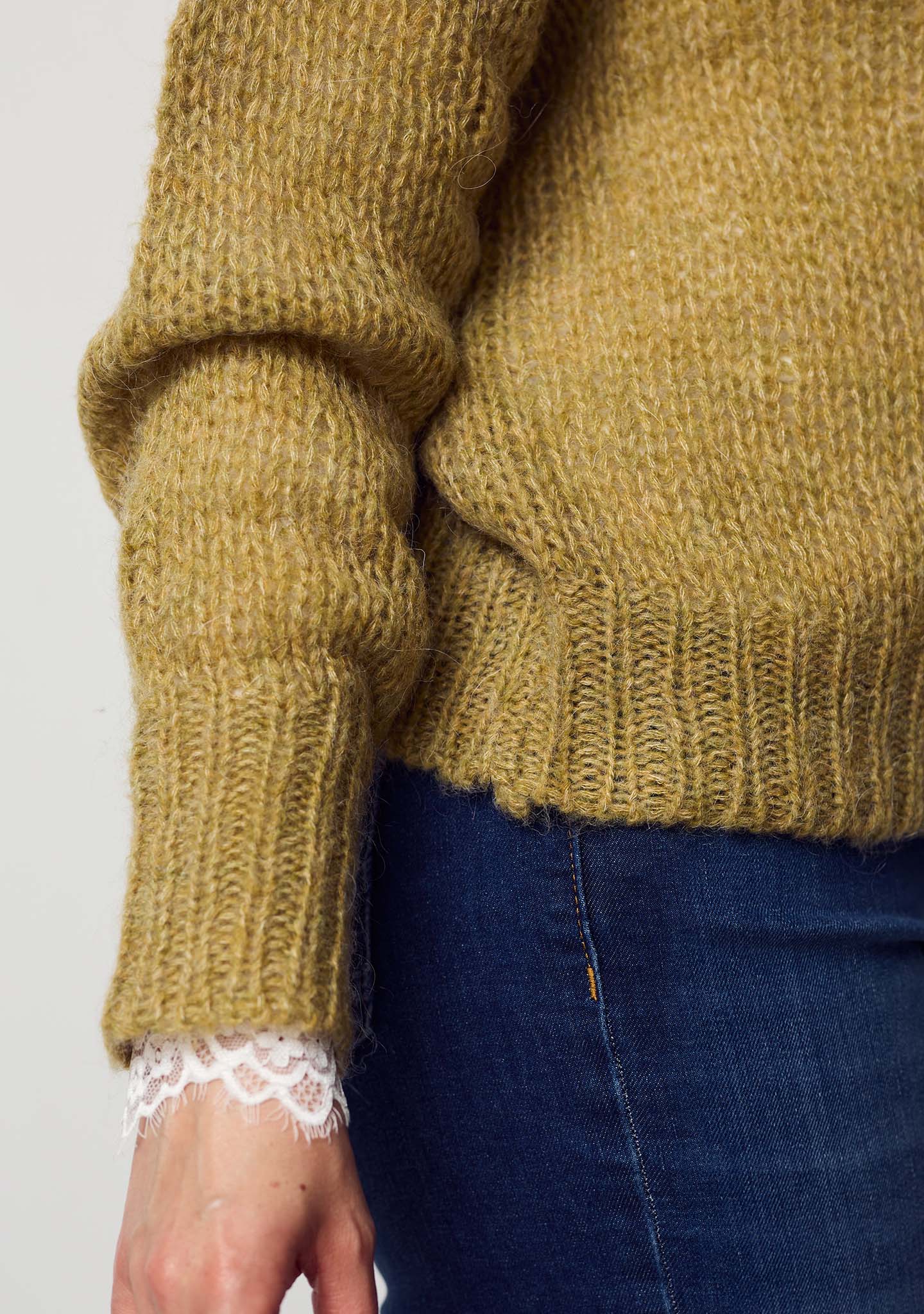 Cosima Knit - Lime Melange - Image 4