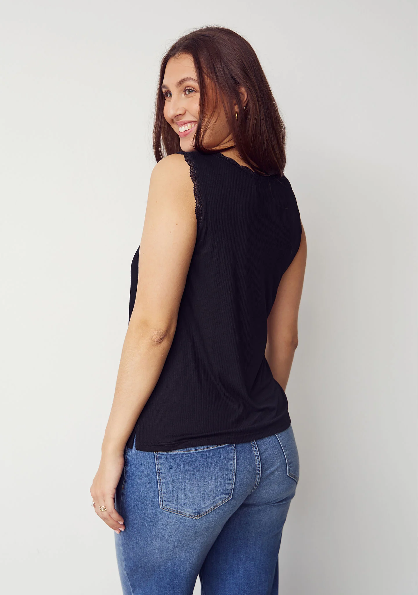 Dee O-Neck Top - Black - Image 2